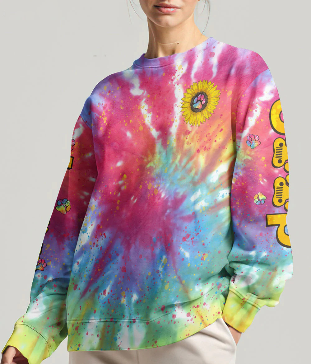 jeep-girl-sunflower-dog-tie-dye-hoodie