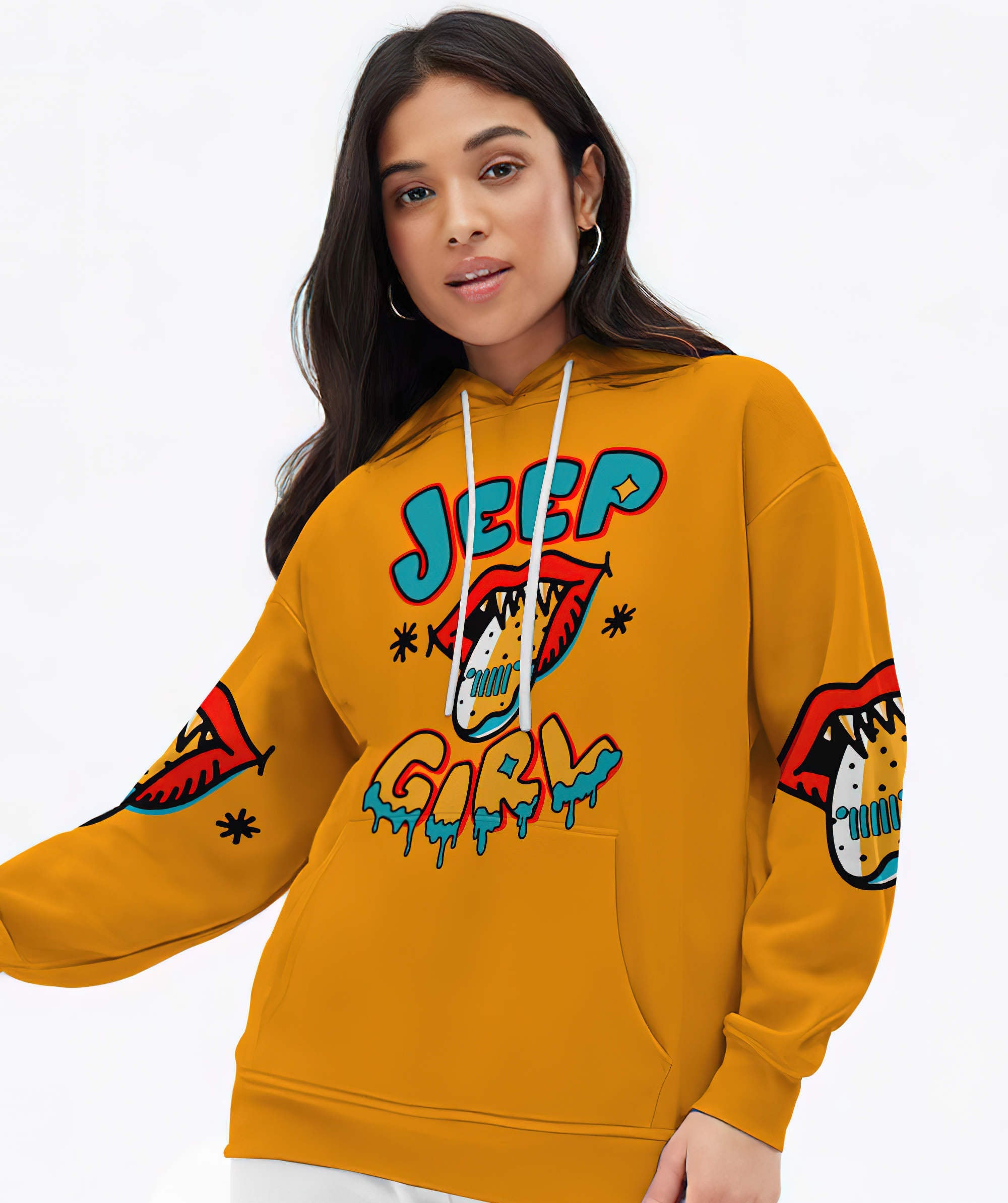 jeep-girl-lips-art-hoodie