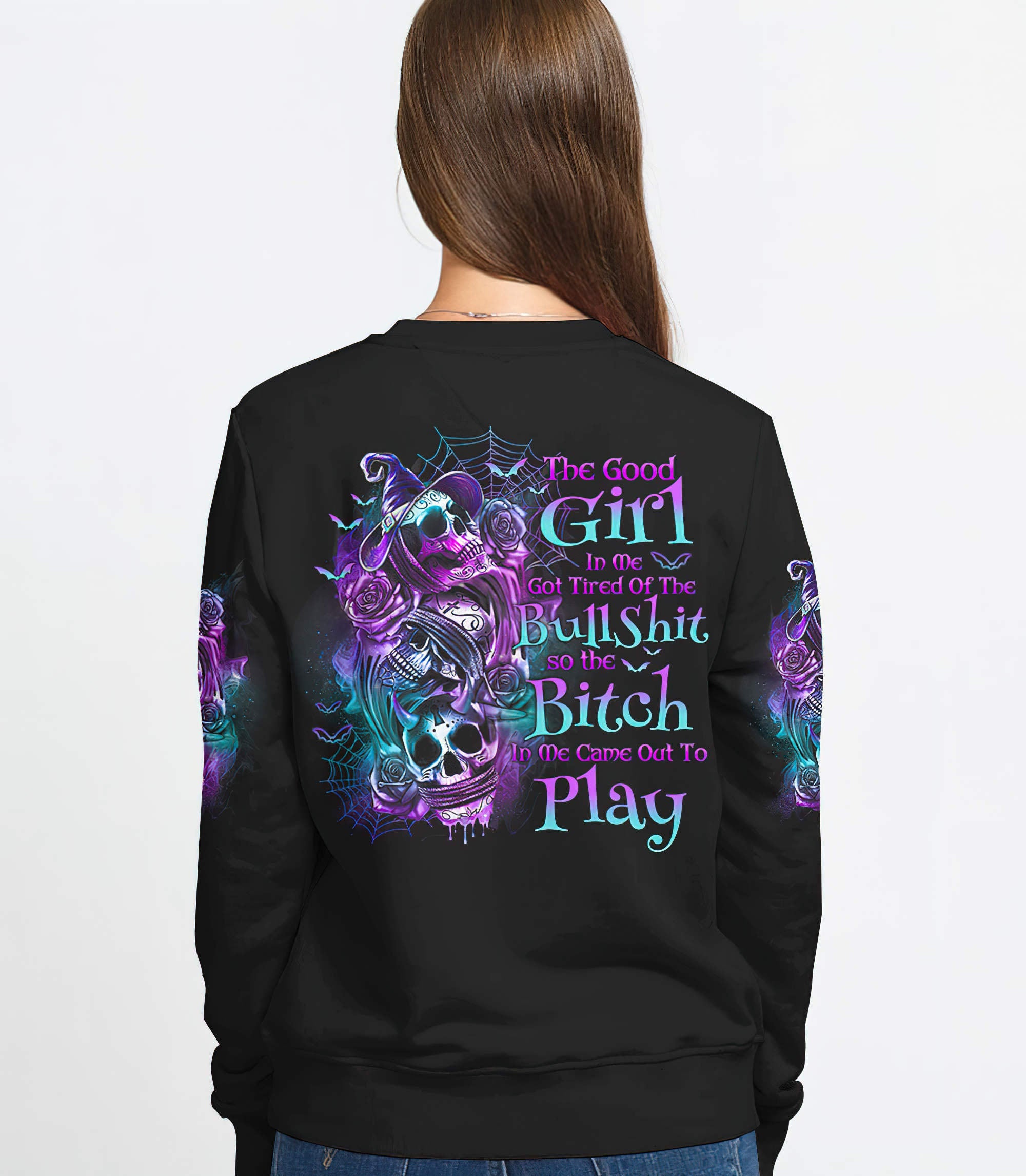 the-good-girl-in-me-3-skulls-rose-halloween-all-over-print-sweatshirt