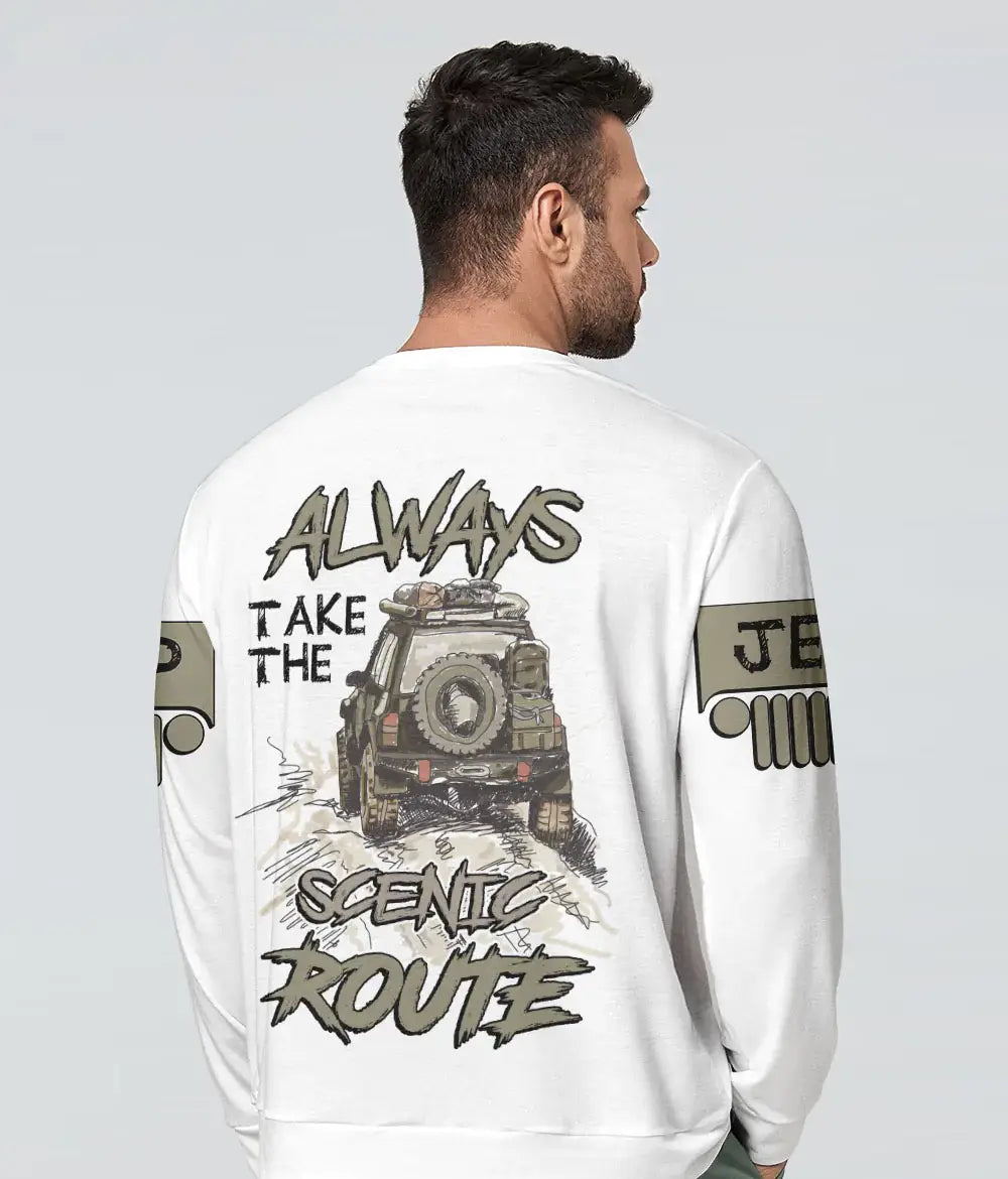 always-take-the-scenic-route-drawing-jeep-sweatshirt