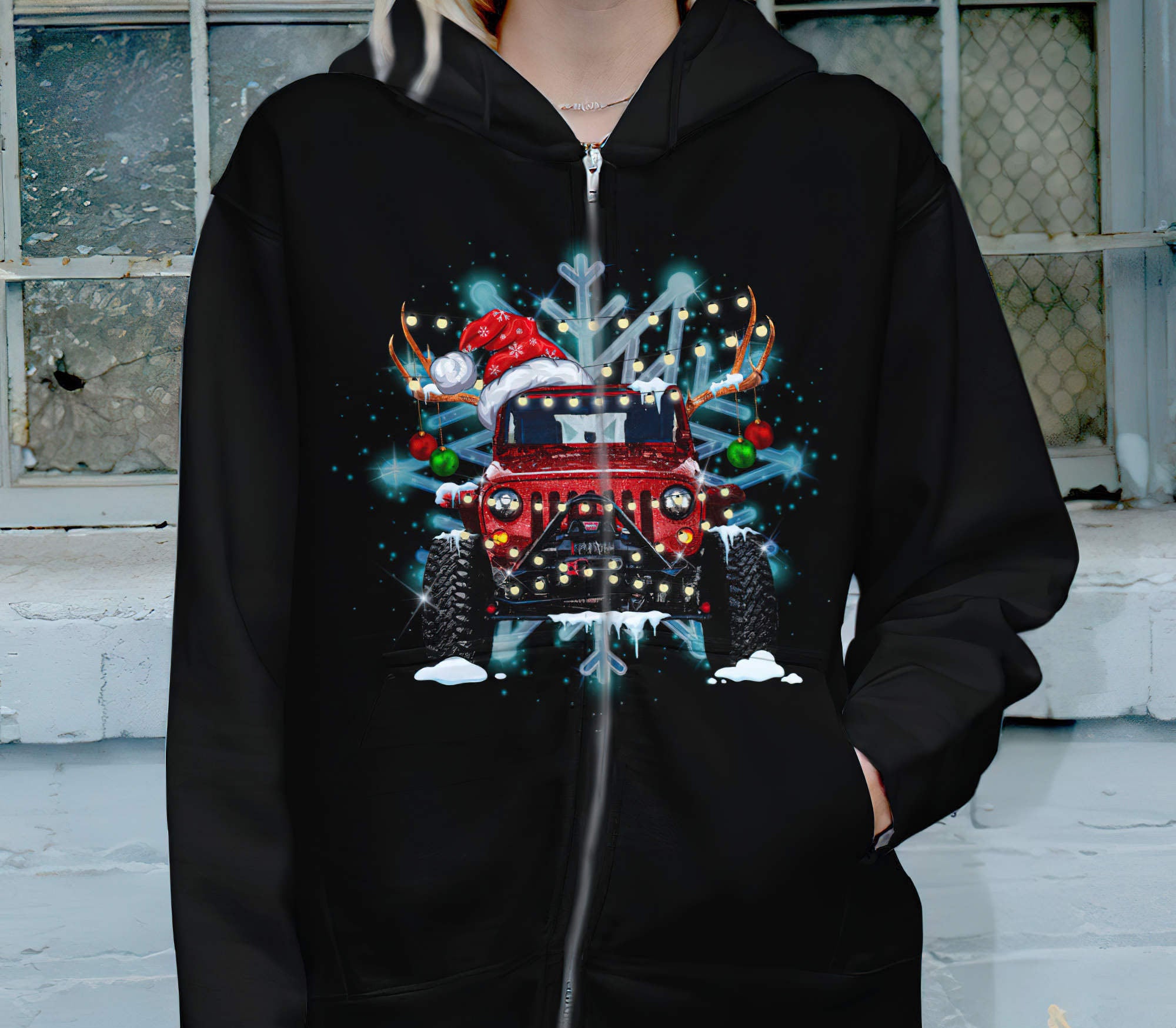 jeep-snowflake-xmas-2d-hoodie