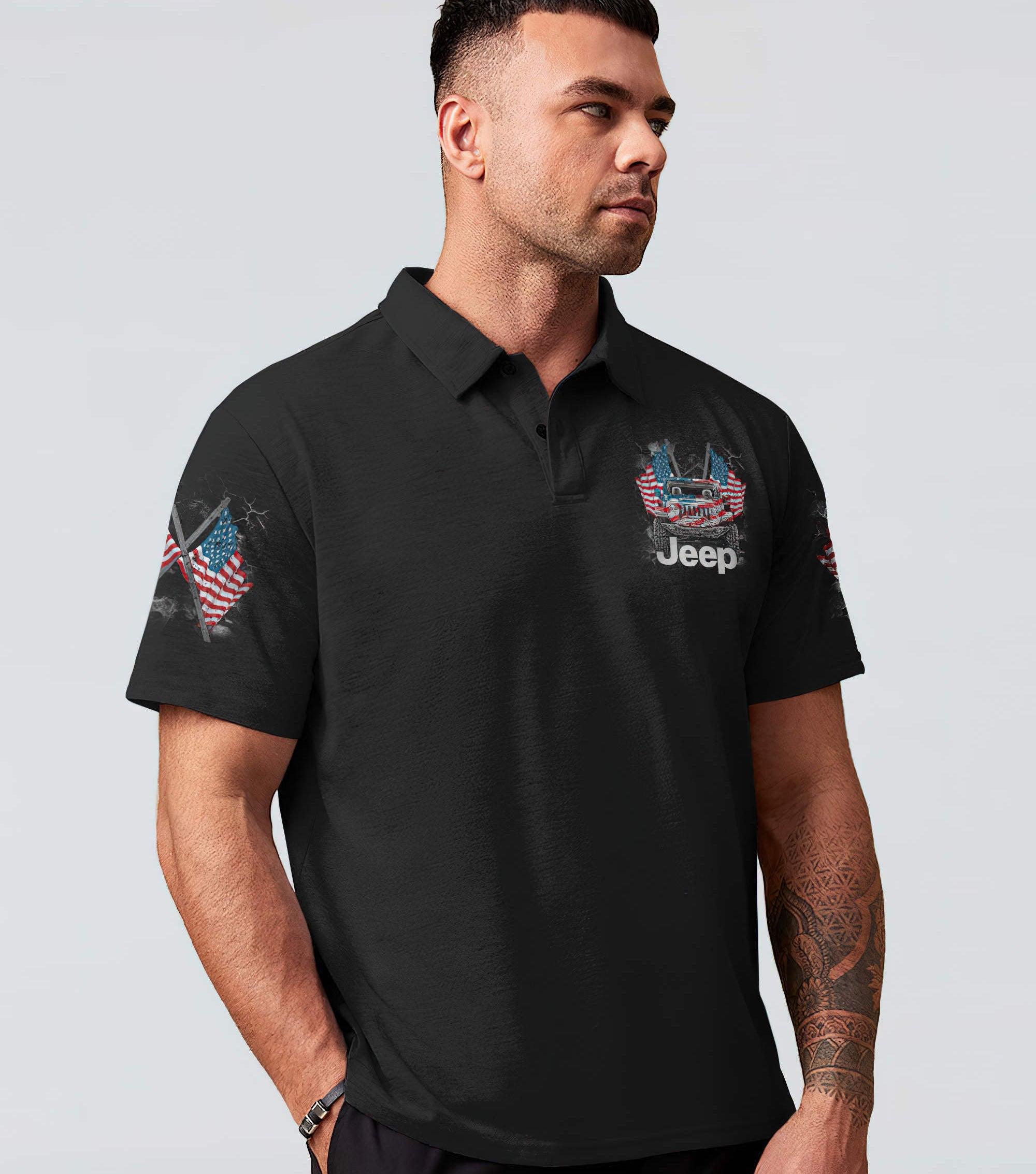 america-live-it-love-it-or-get-the-hell-out-jeep-flag-polo-shirt