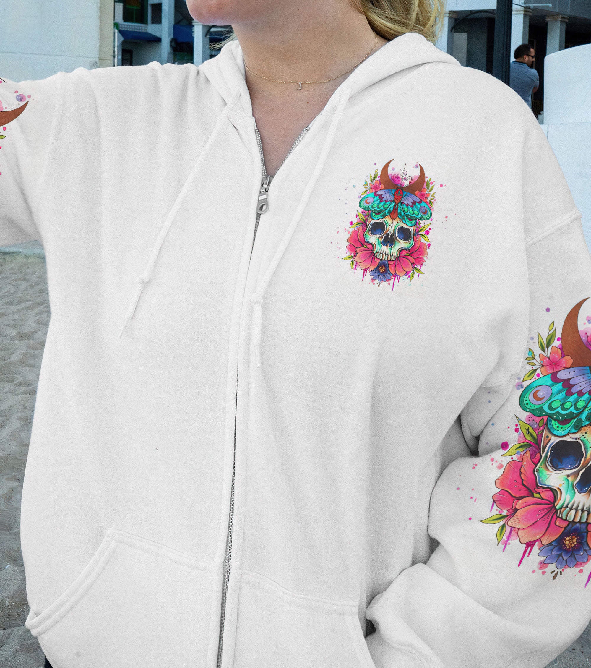 just-a-woman-who-loves-skulls-and-has-tattoos-all-over-print-1-hoodie