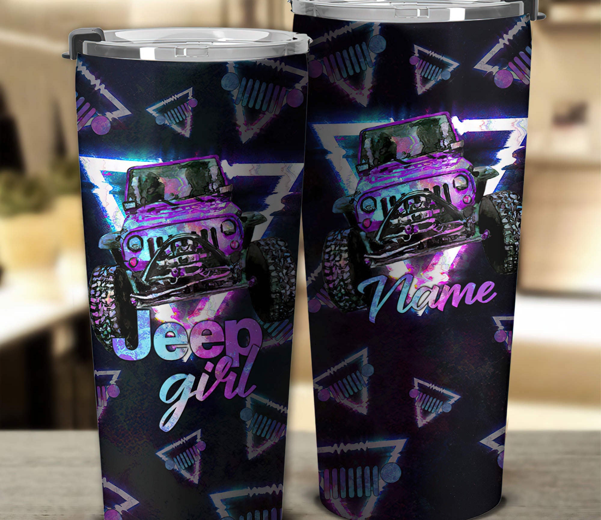 personalized-jeep-girl-triangle-tumbler