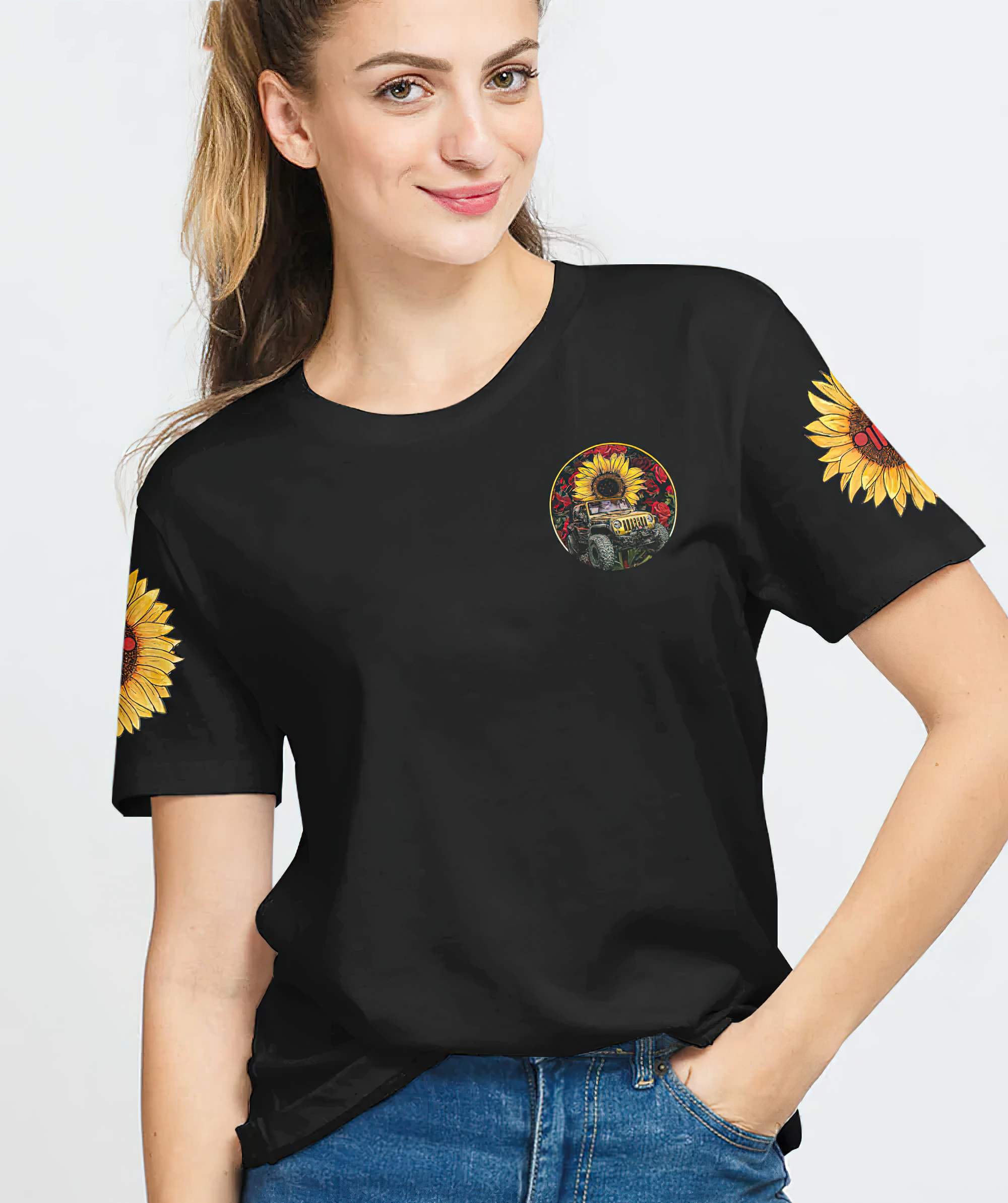 in-a-world-full-of-roses-jeep-sunflower-t-shirt