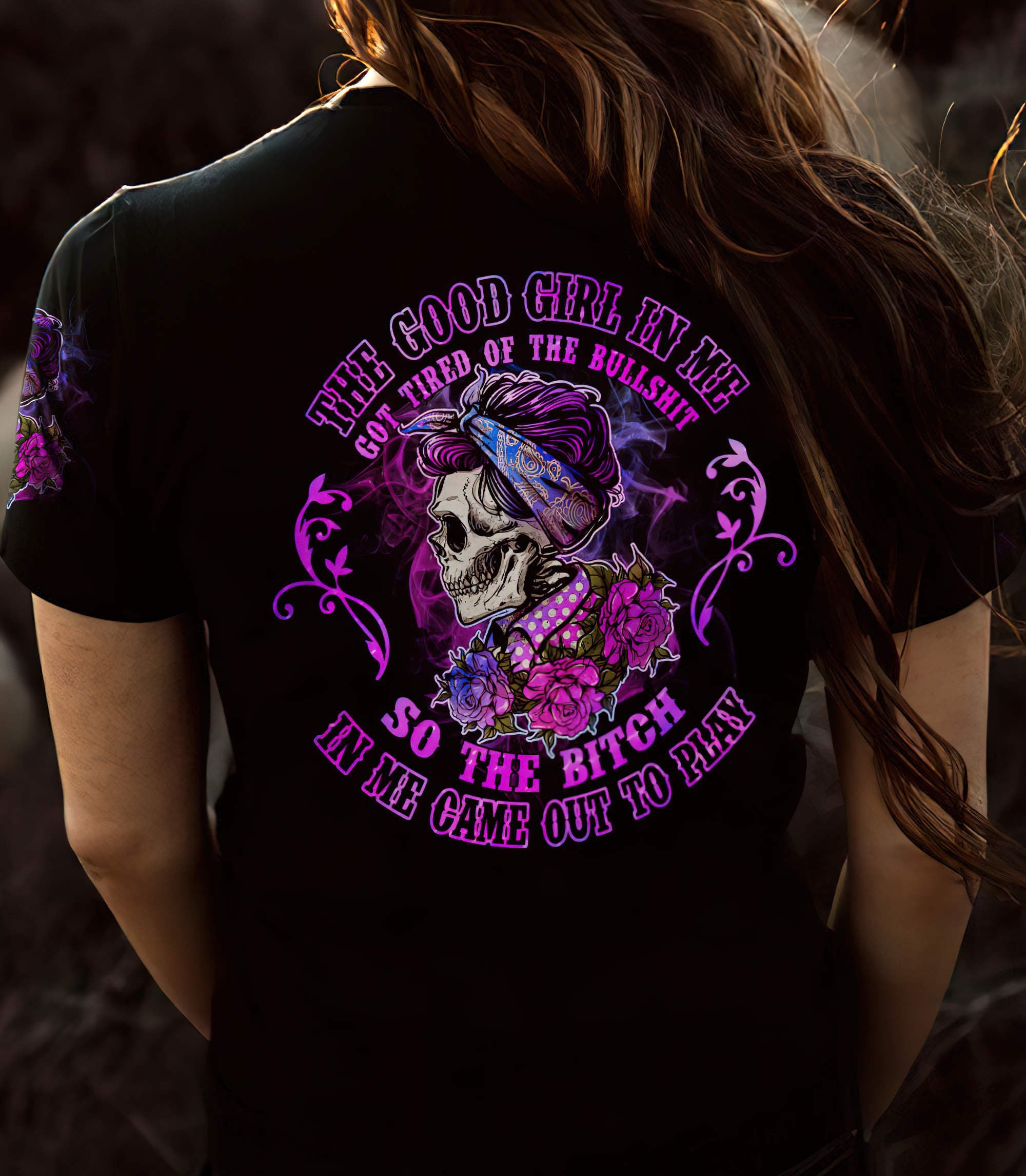 the-good-girl-in-me-got-tired-skull-all-over-print-5-women-v-neck-t-shirt