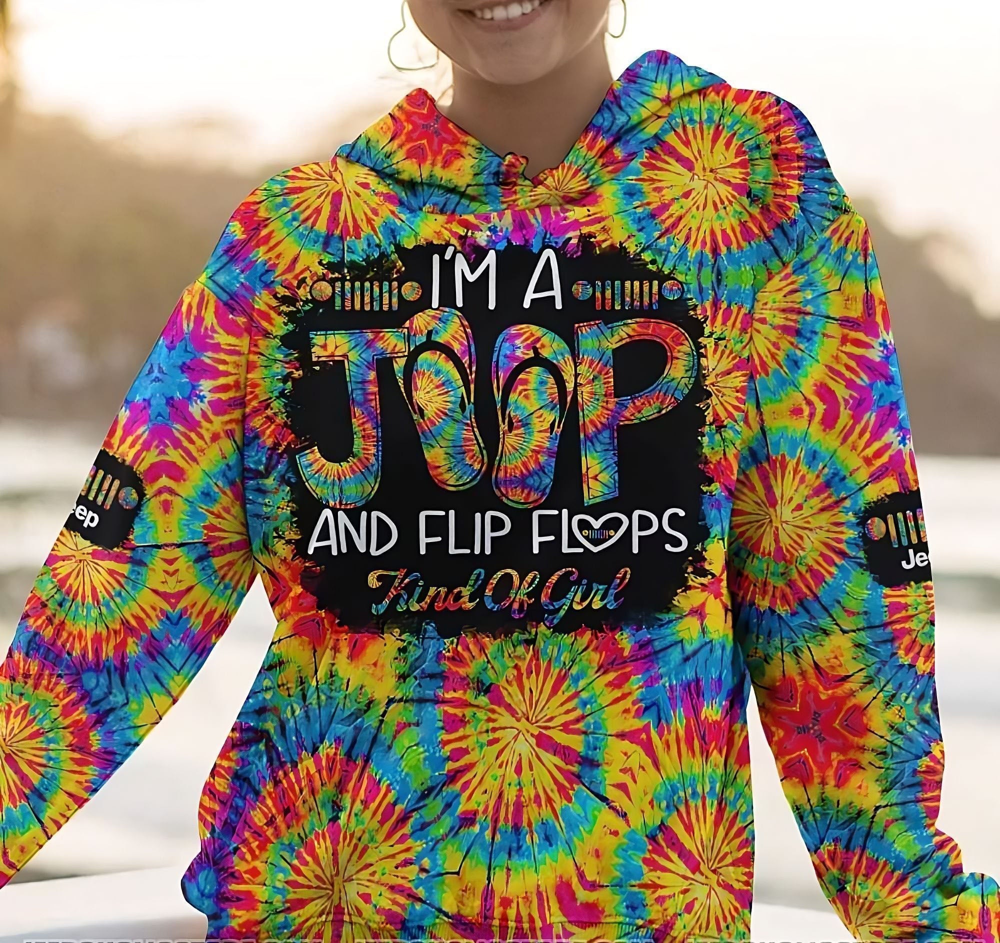 jeep-and-flip-flops-kind-of-girl-tie-dye-all-over-print-hoodie