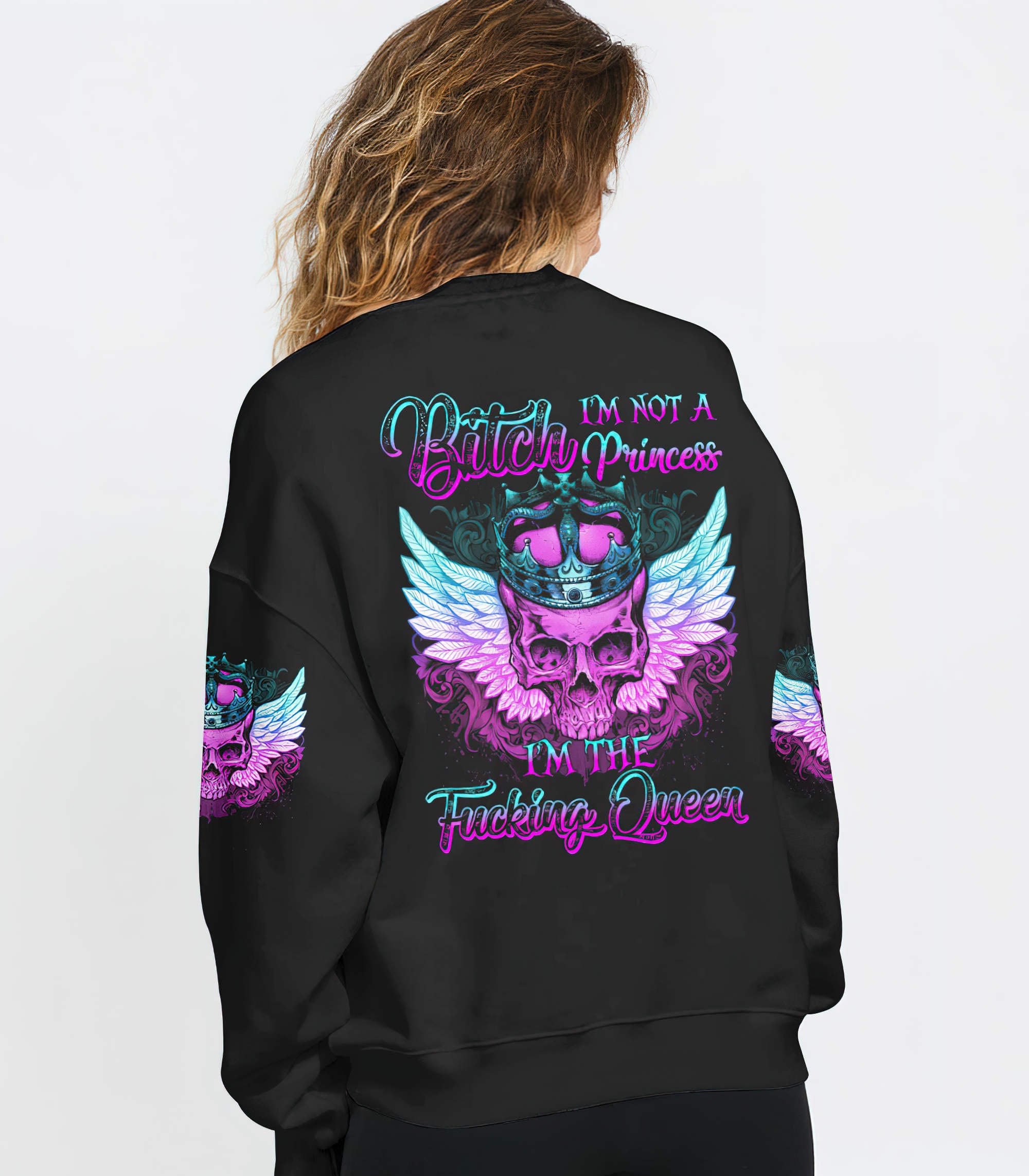 im-fking-queen-skull-wings-all-over-print-sweatshirt