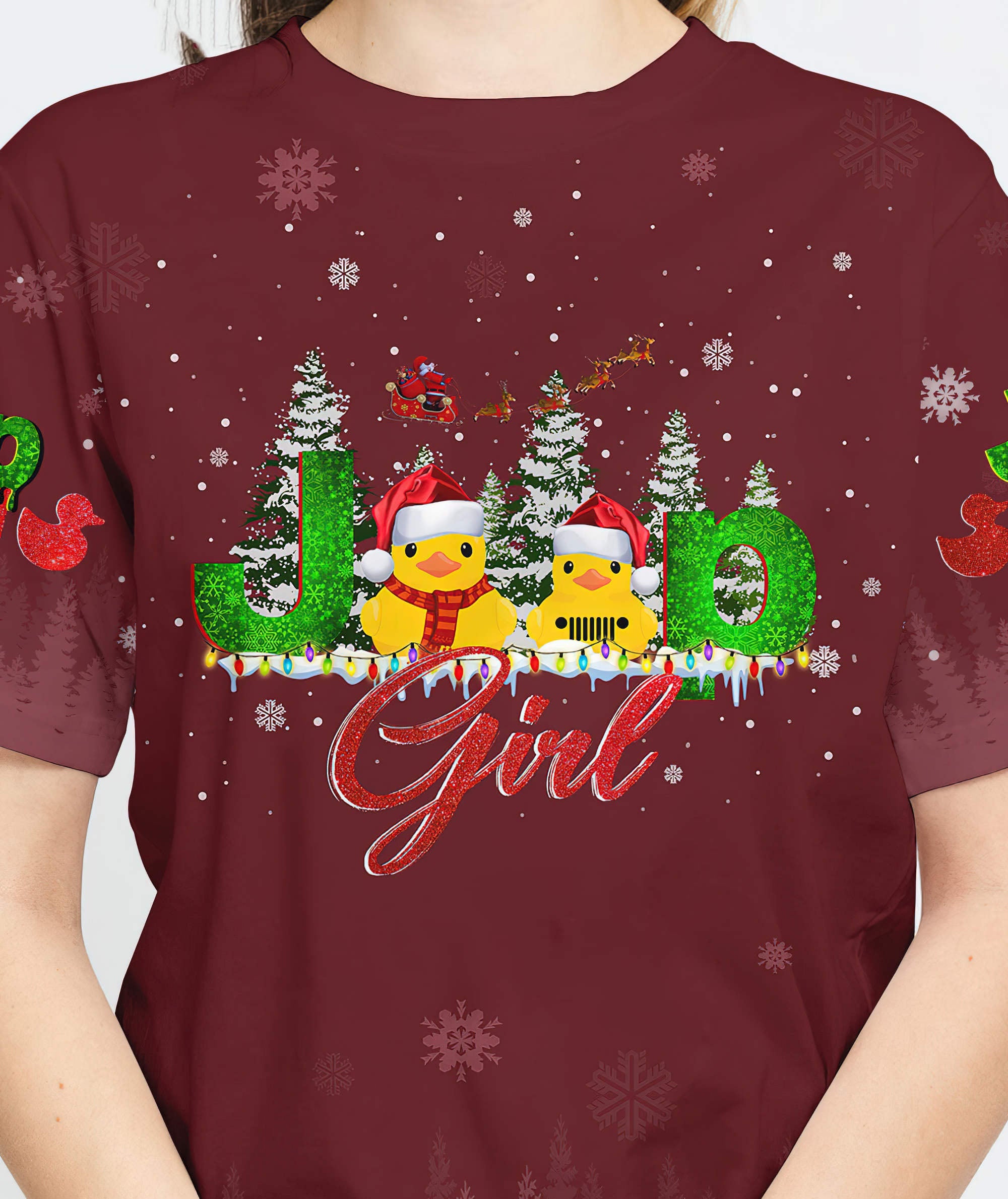 duck-jeep-girl-christmas-t-shirt