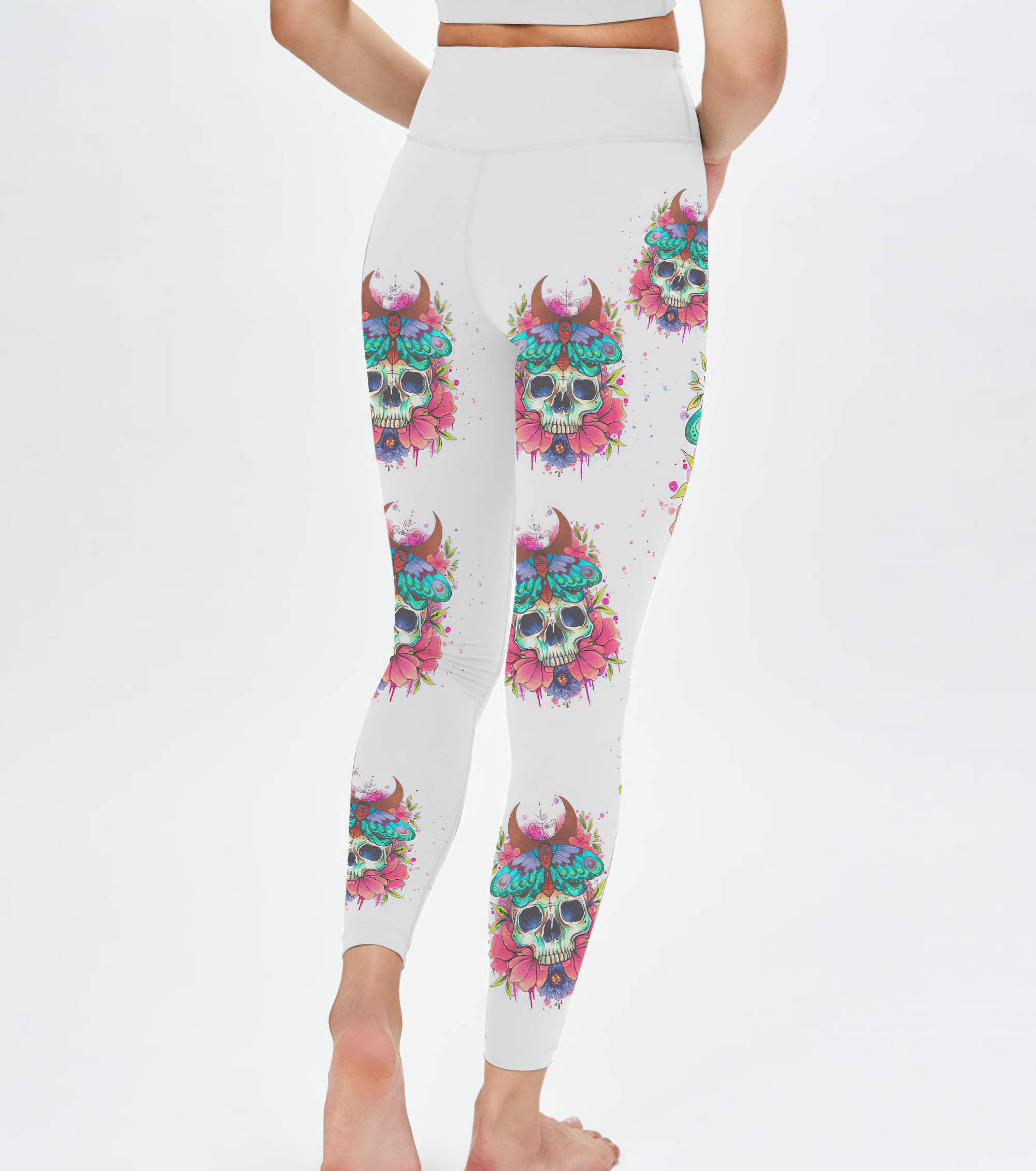 just-a-woman-who-loves-skulls-and-has-tattoos-all-over-print-1-leggings