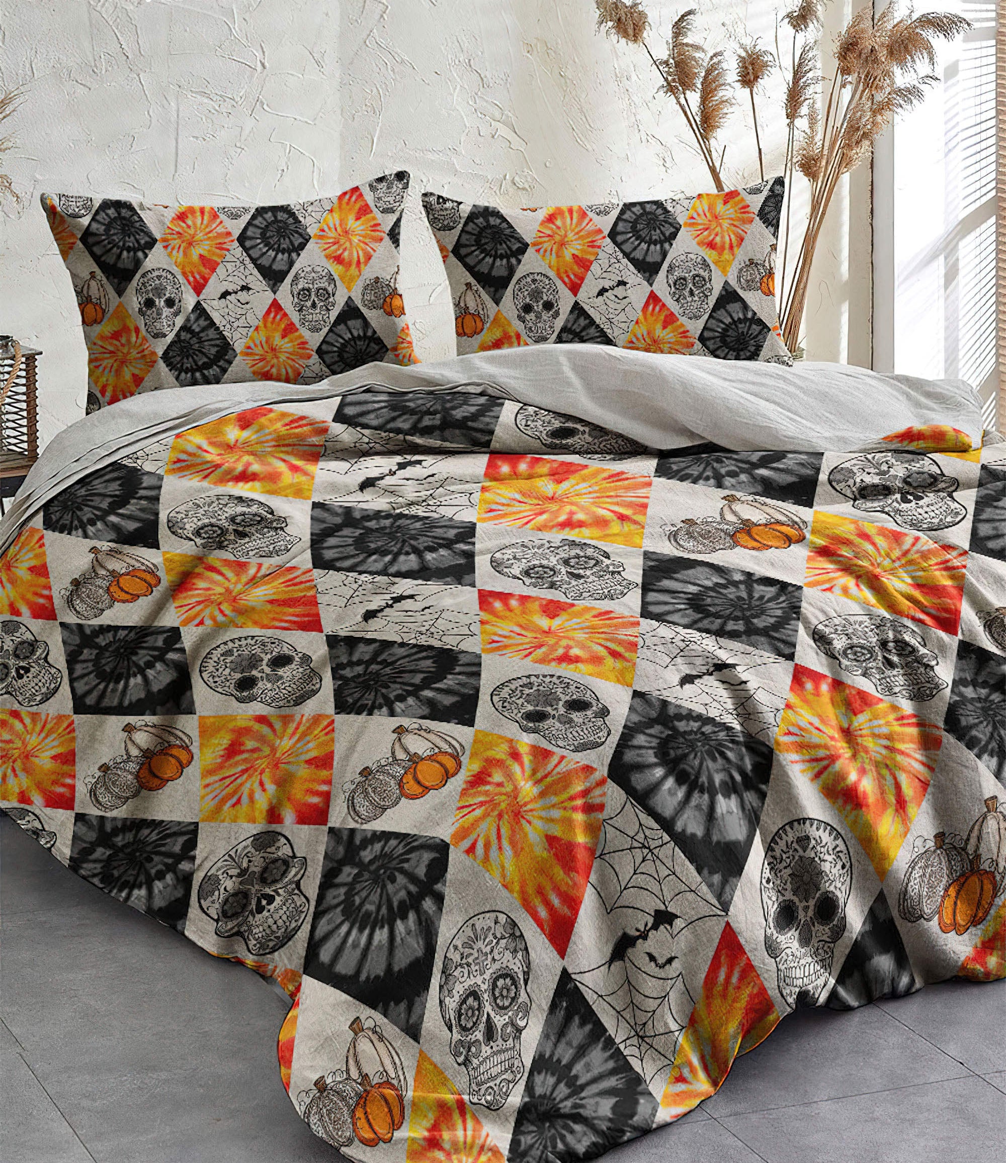 sugar-skull-halloween-bedding-set-bedding-set