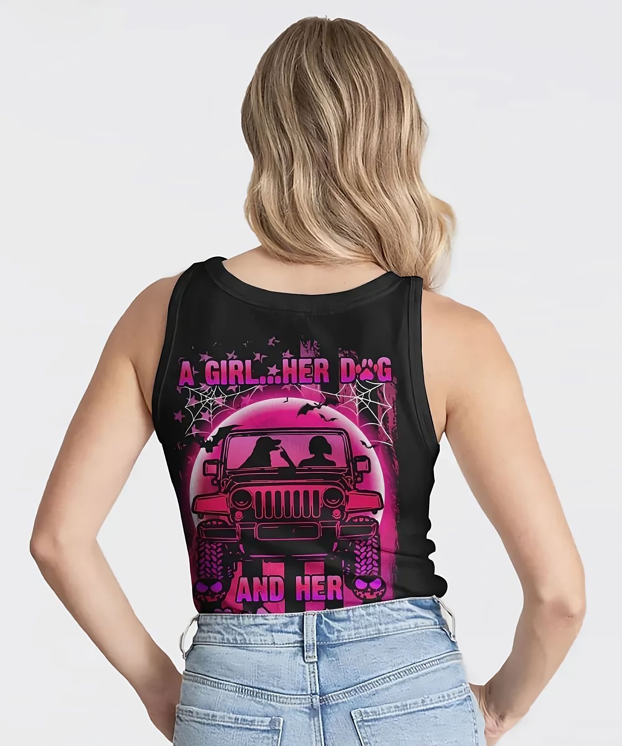 a-girl-her-dog-and-her-jeep-halloween-all-over-print-tank-top