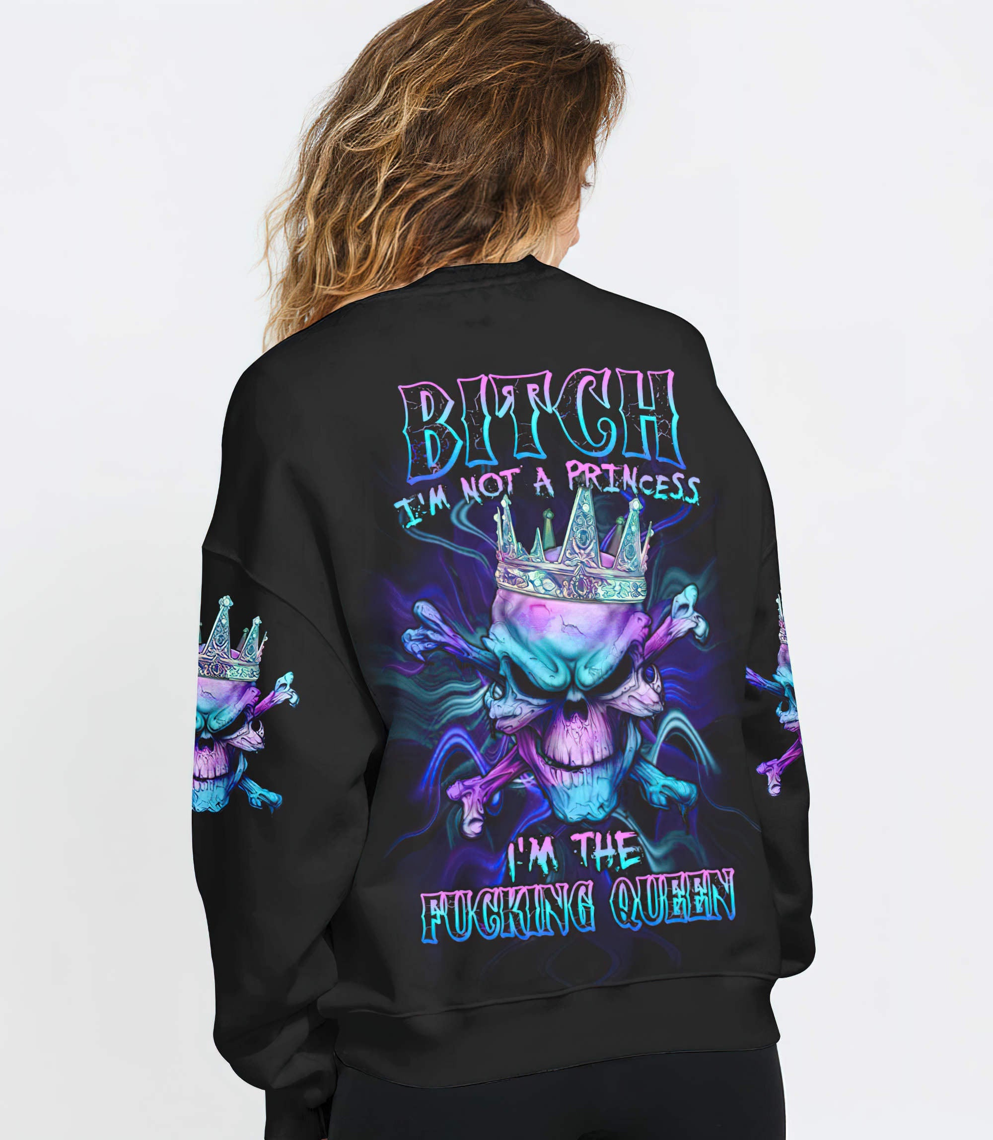 im-fking-queen-skull-bones-all-over-print-sweatshirt