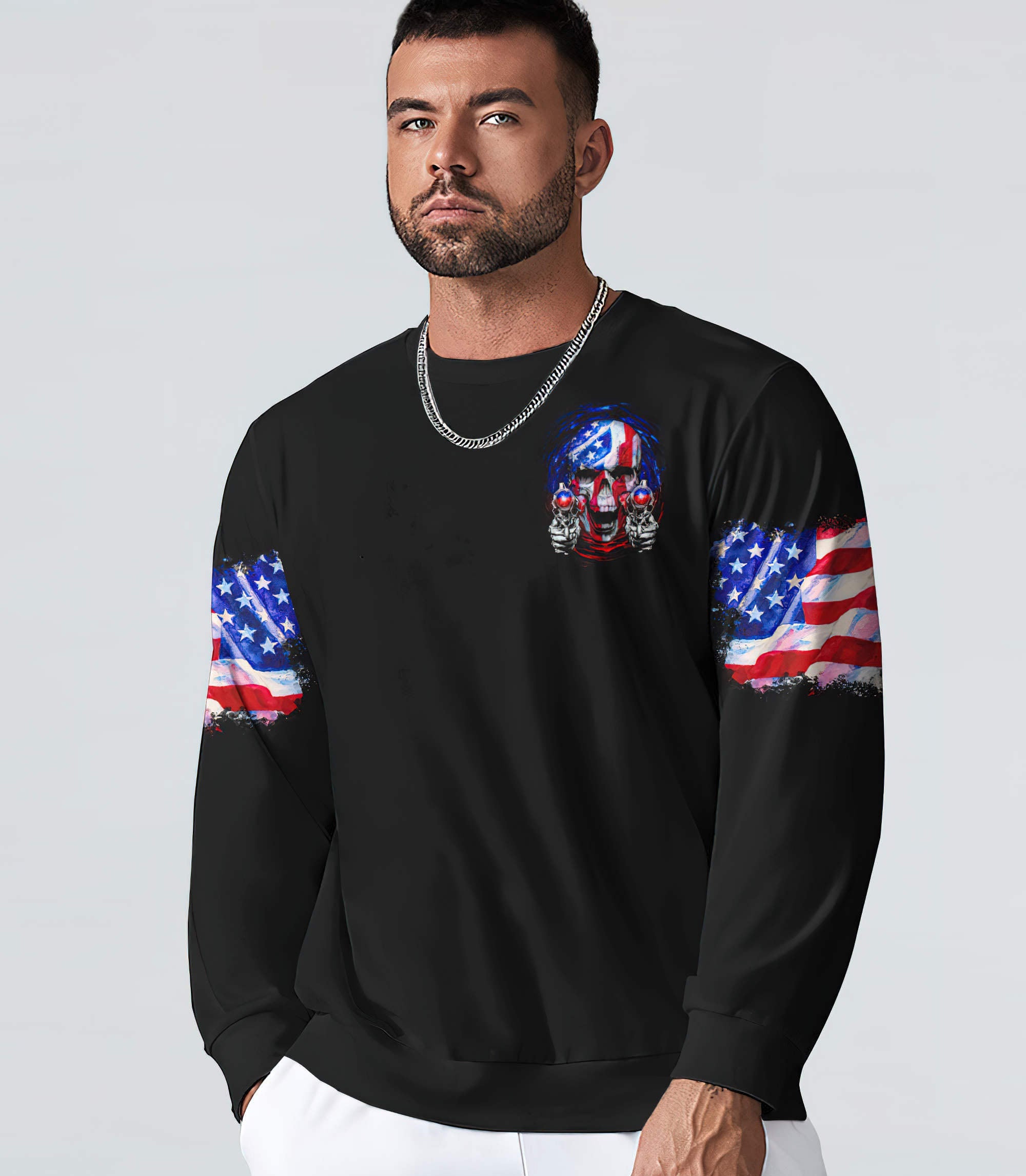 the-strongest-weapon-patriotic-skull-all-over-print-sweatshirt