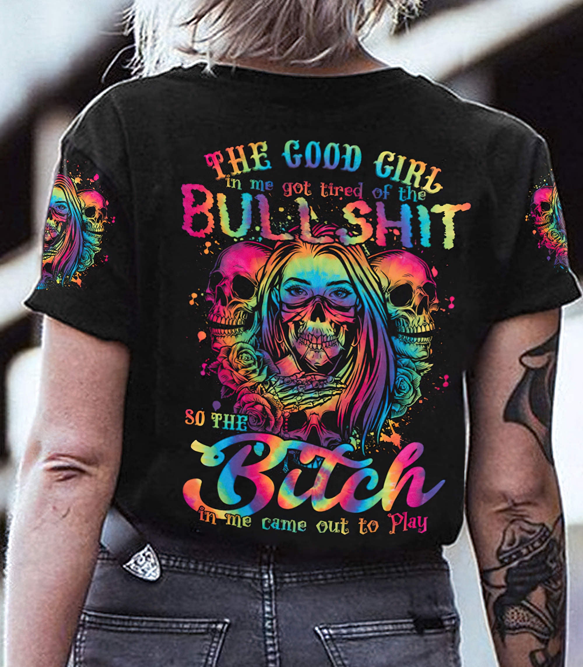 the-good-girl-in-me-got-tired-of-skull-tattoo-all-over-print-t-shirt