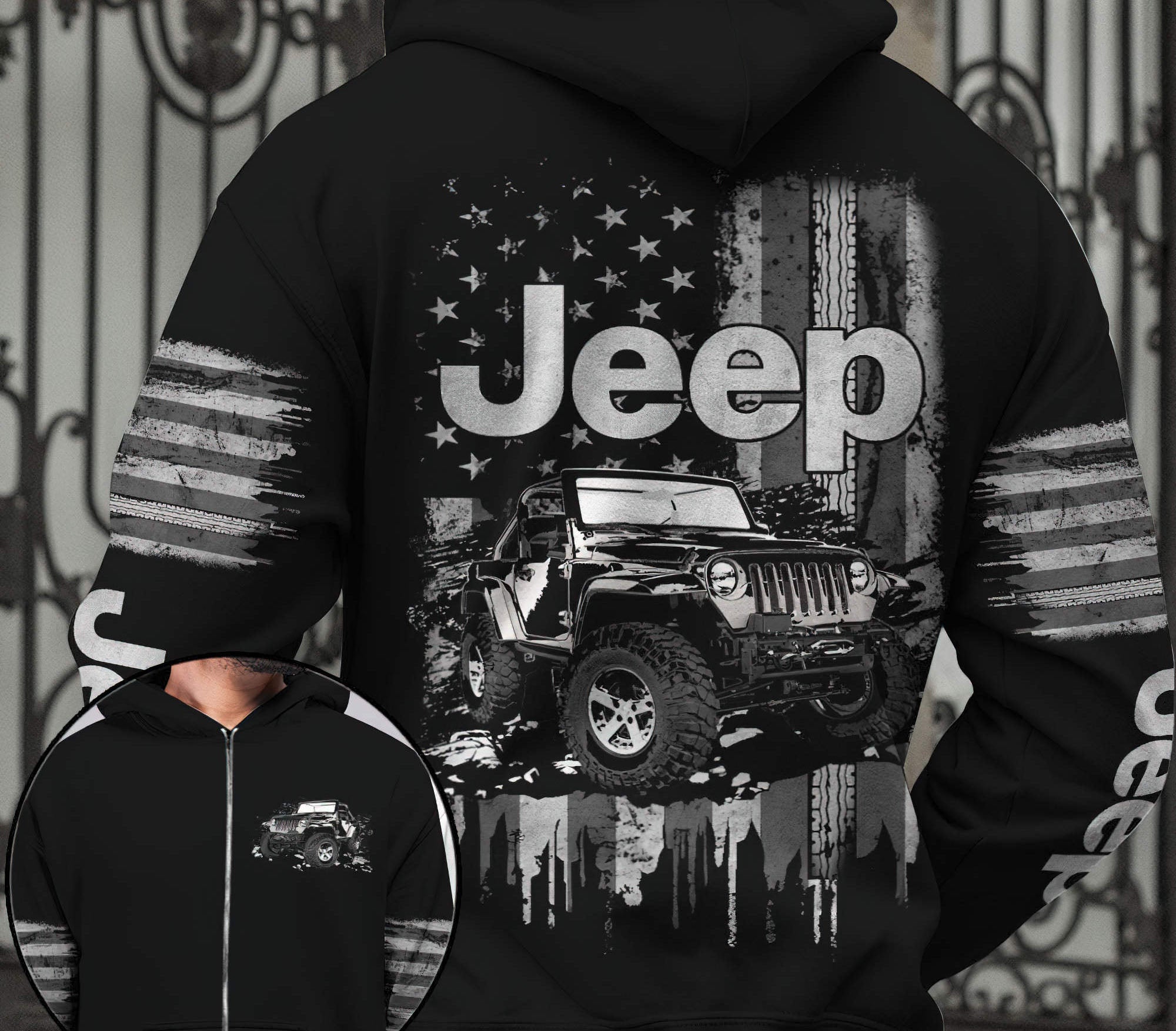 jeep-grunge-bw-hoodie