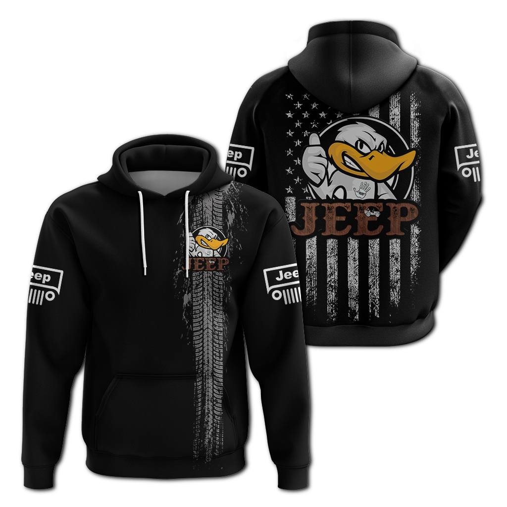 Duck duck Jeeps Unique Flag Hoodie