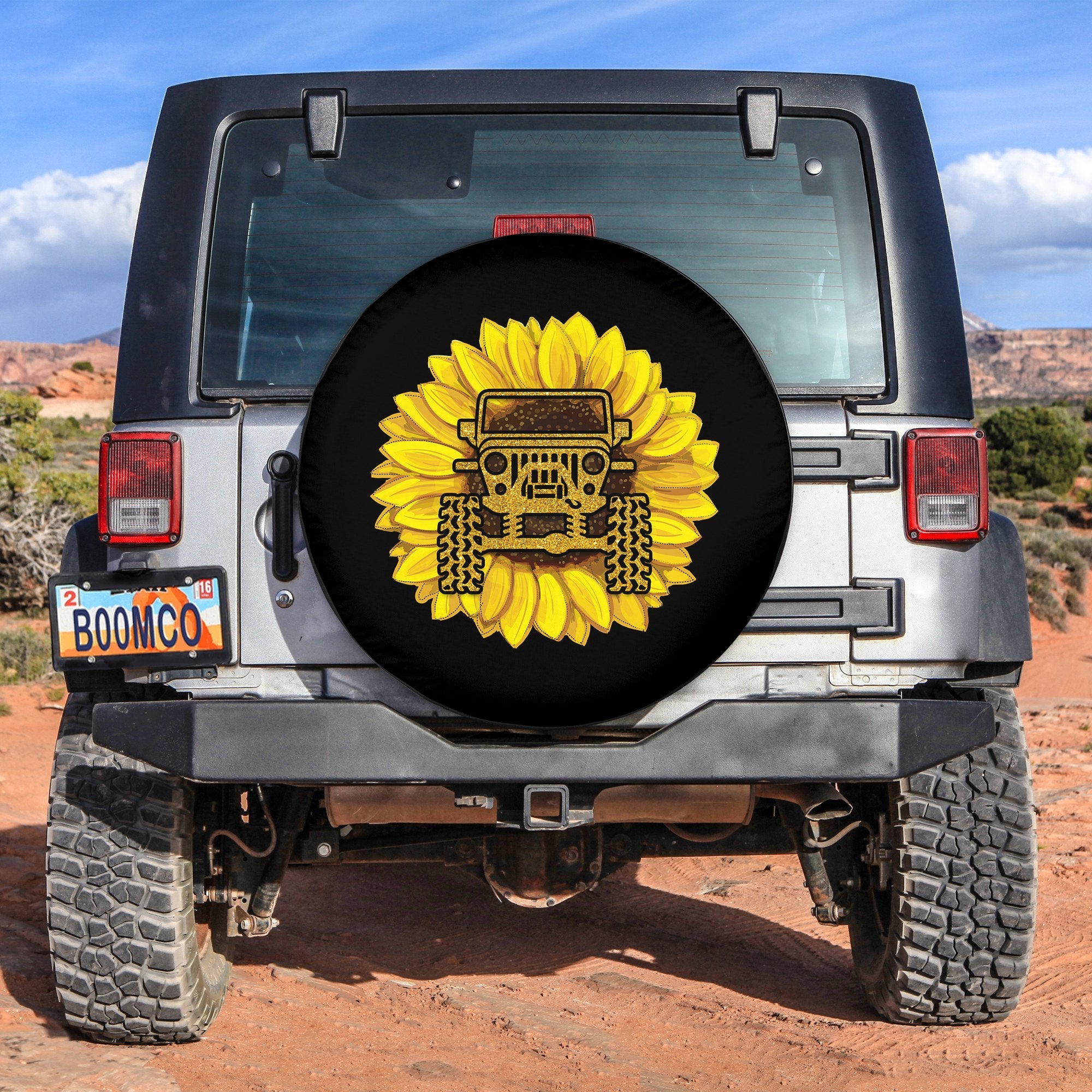 Jeep Sunflower Spare Tire Cover