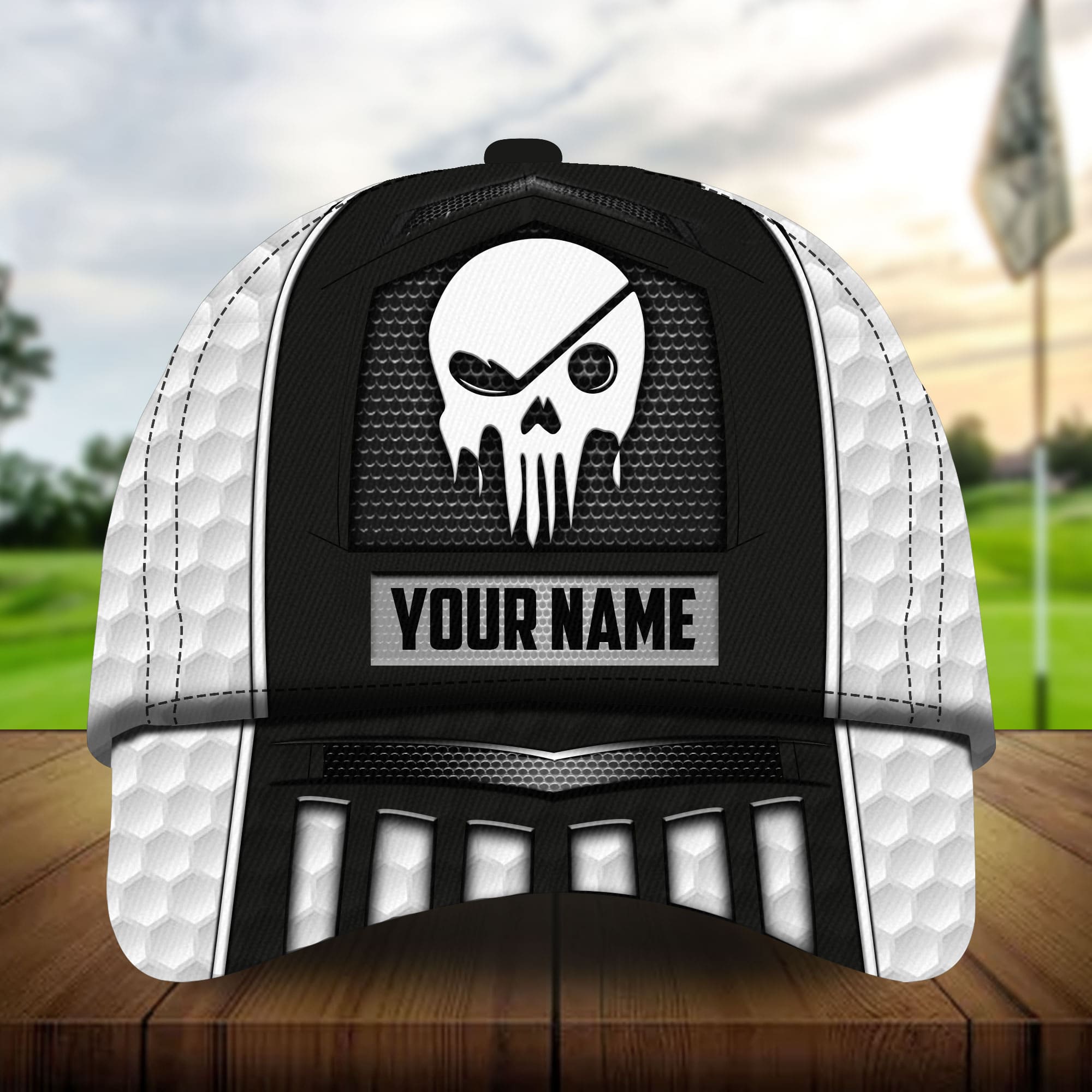 The Best Skull Golf 3D Hats Multicolored Personalized