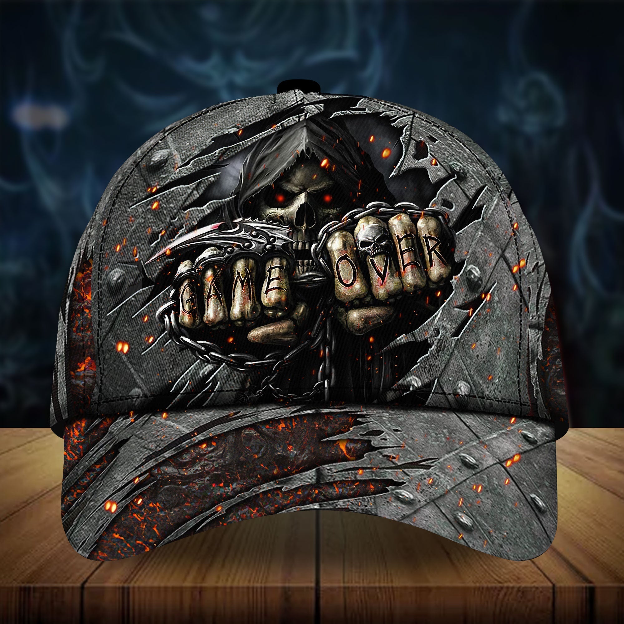 Premium Game Over 3D Cool Hats For Skull Lovers