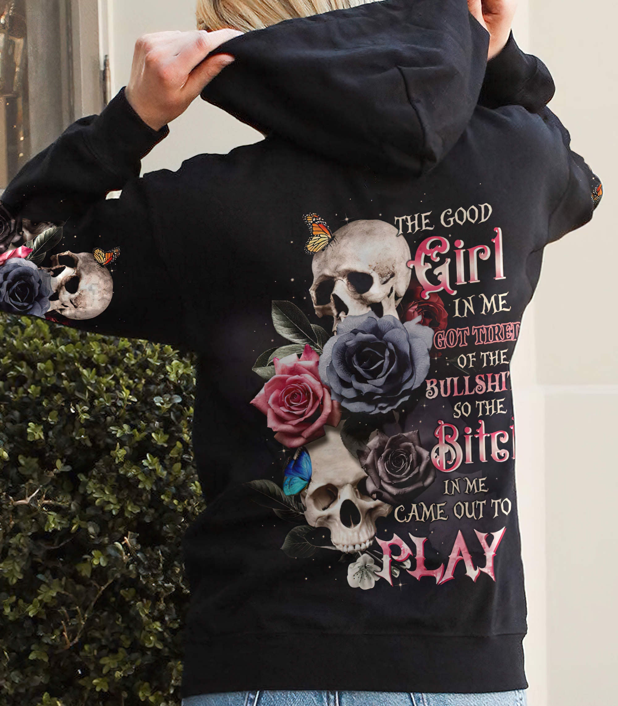 the-good-girl-in-me-skull-with-rose-all-over-print-hoodie