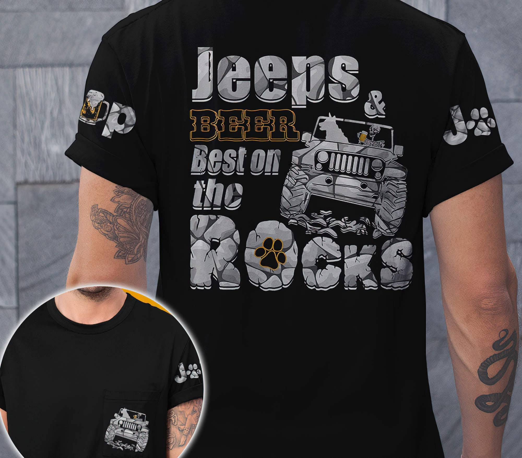 jeeps-and-beer-best-on-the-rocks-t-shirt