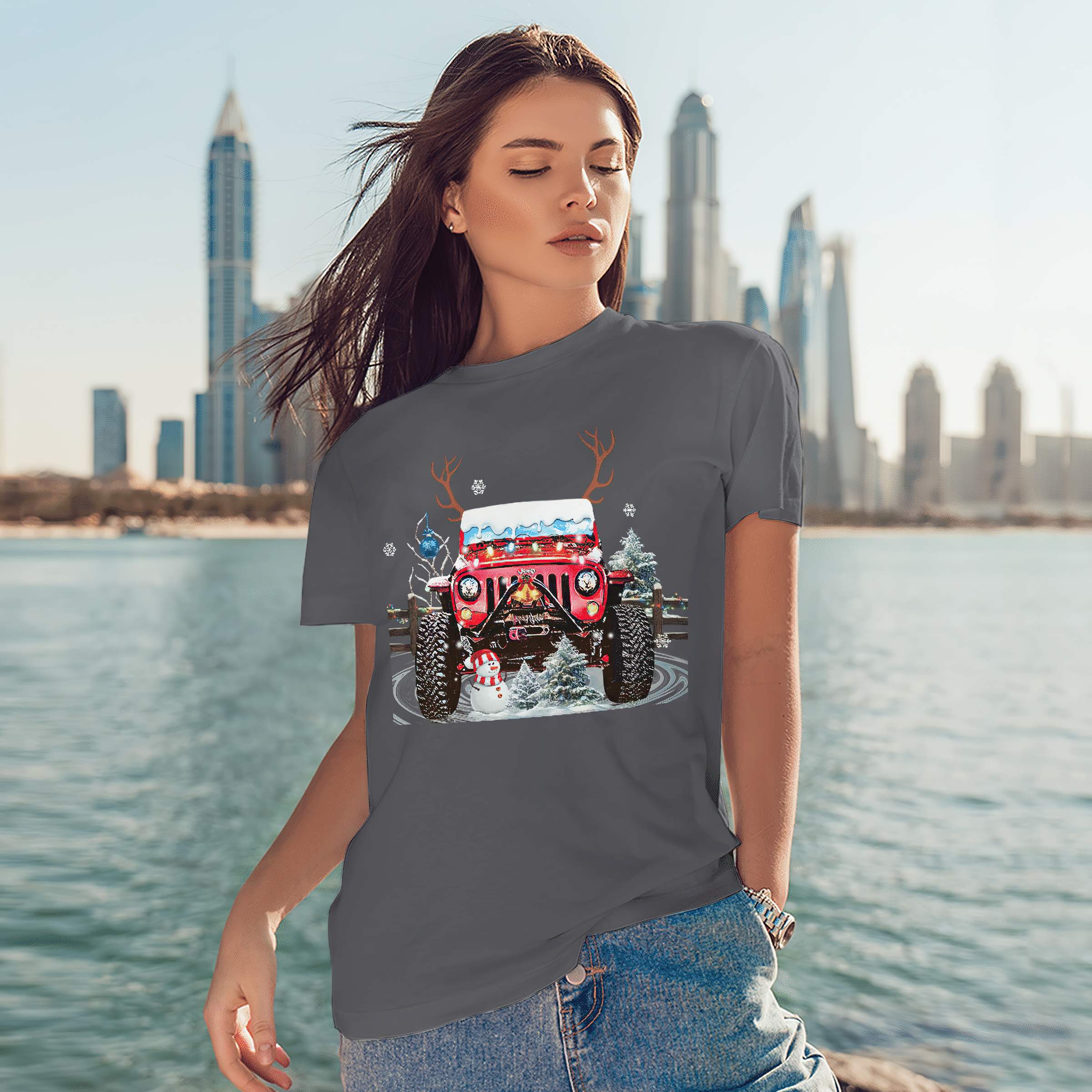 under-water-jeep-christmas-t-shirt