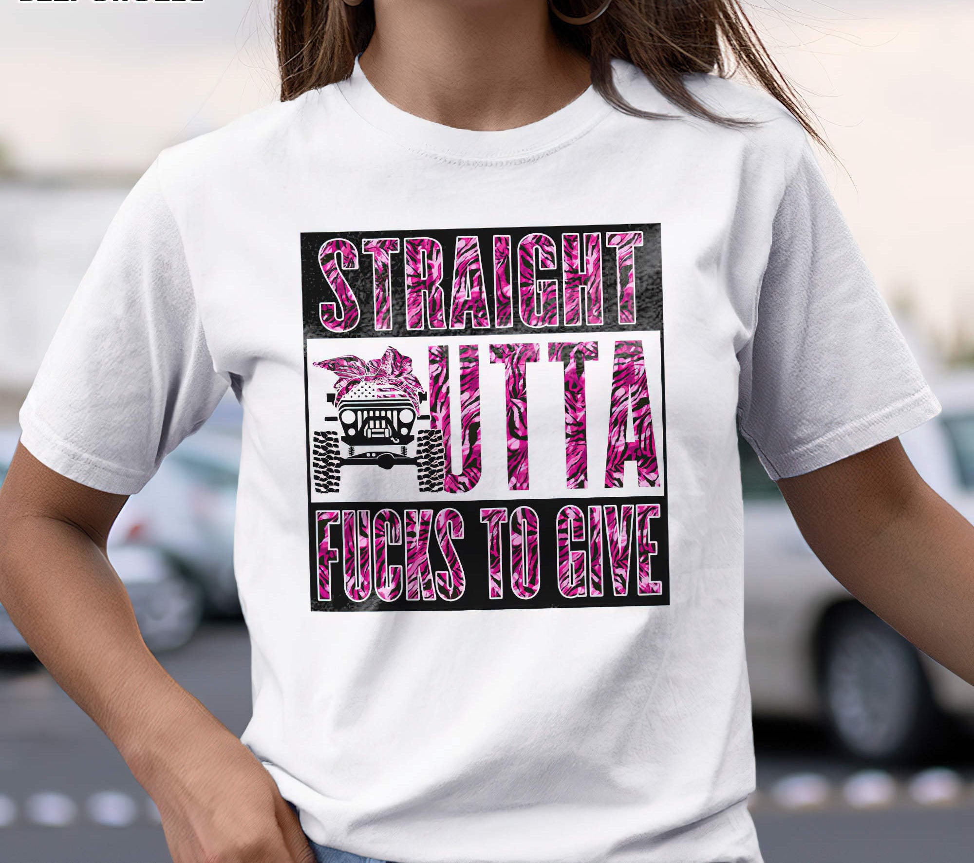 straigh-outta-jeep-zebra-texture-1-sided-t-shirt