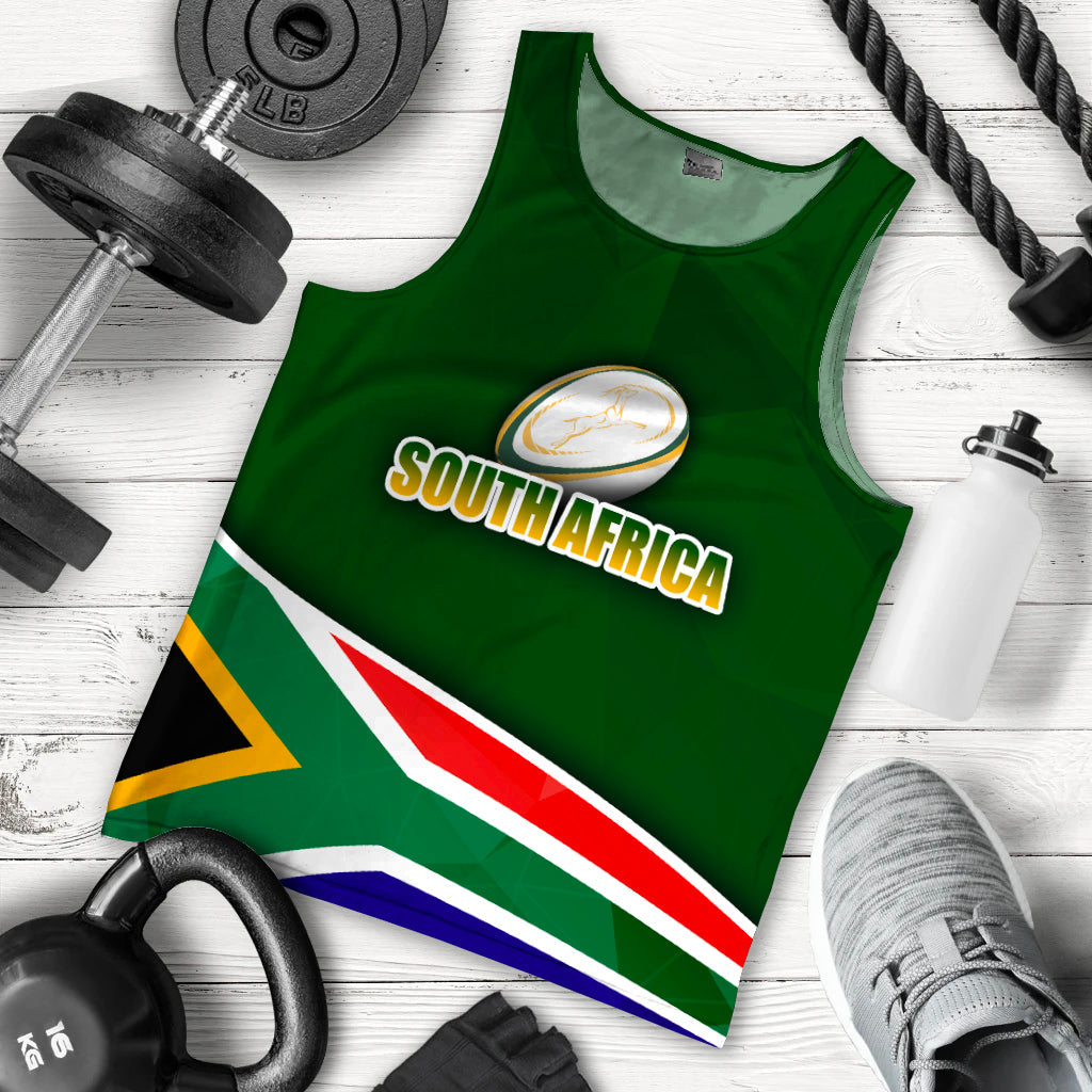 (Custom Personalised)South Africa Springboks Print Men Tank Top - LT2