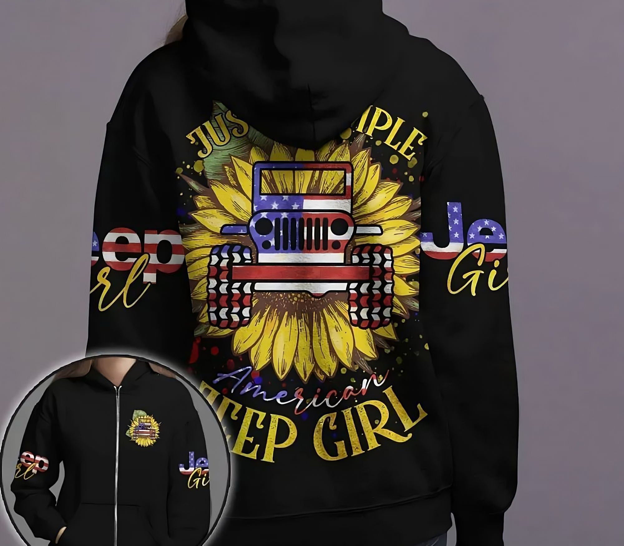 simple-american-jeep-girl-sunflower-all-over-print-hoodie