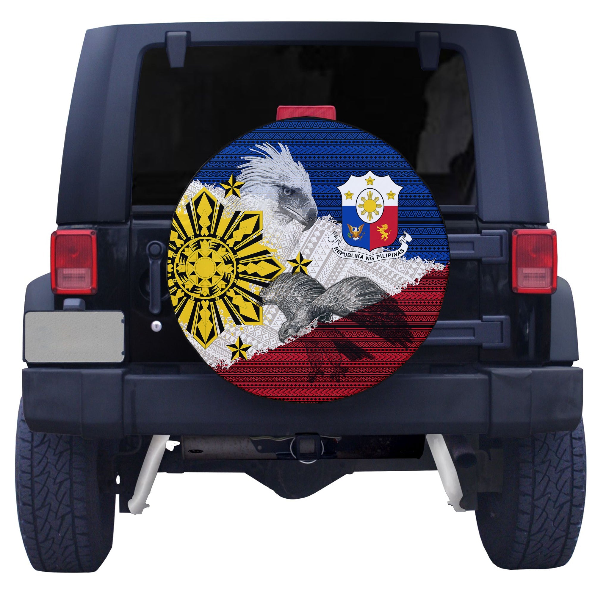 Phillippines Filipino Tribal Ealge Spare Tire Cover - LT2