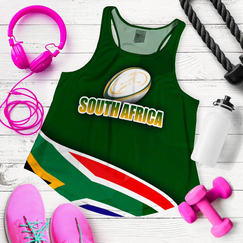 (Custom Personalised)South Africa Springboks Print Women Tank Top - LT2