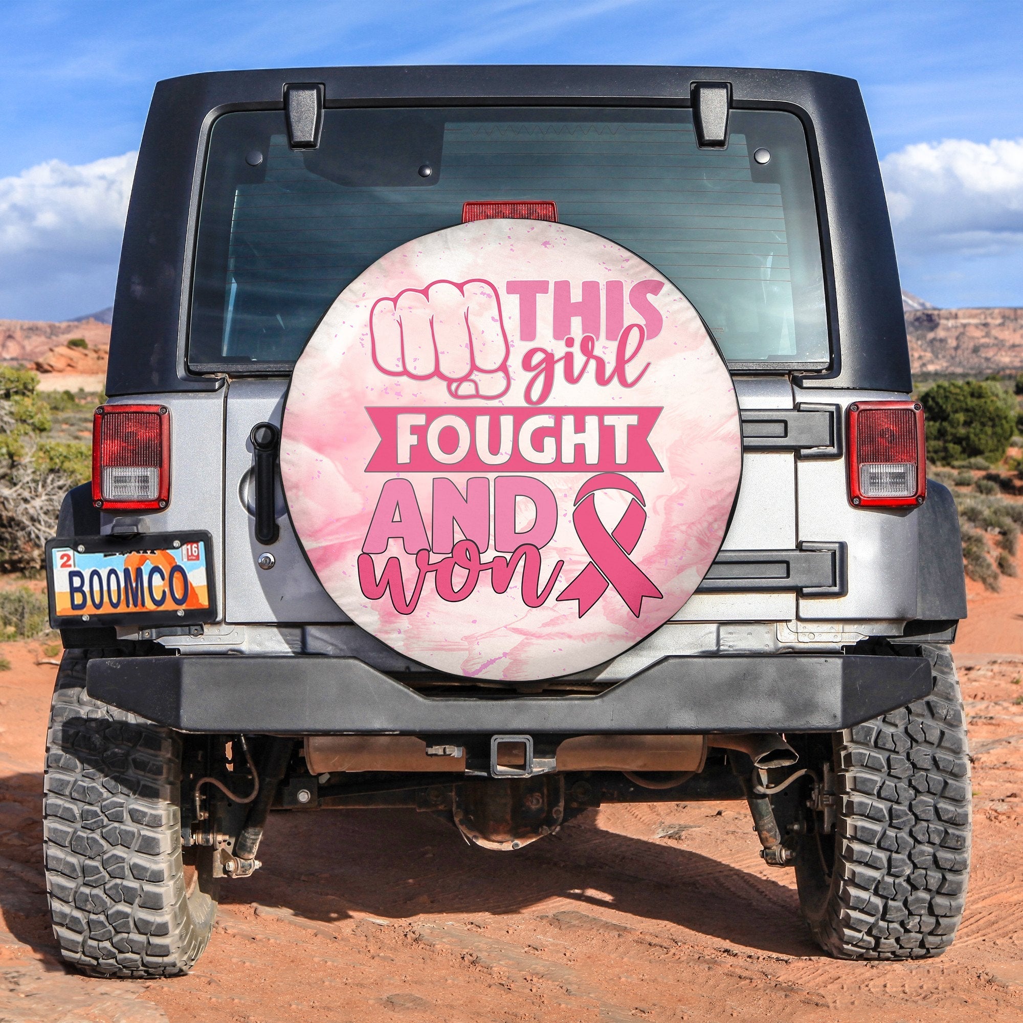 breast-cancer-spare-tire-cover-fought-and-won-ribbon