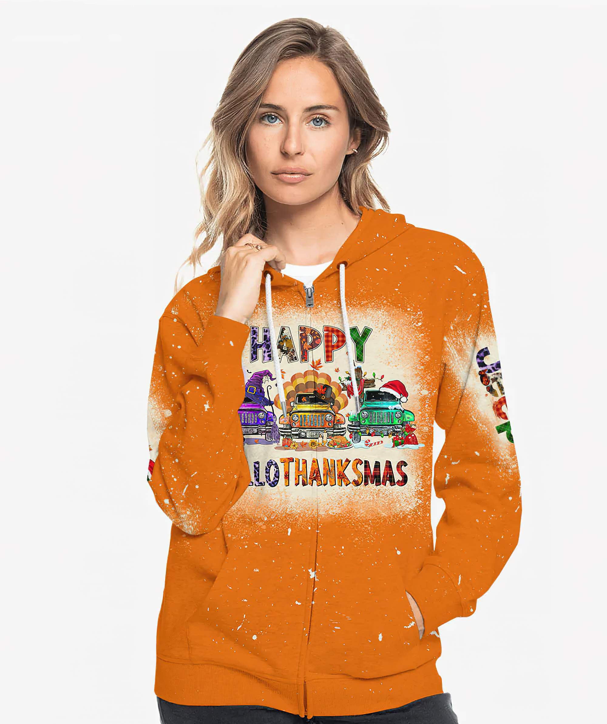 personalized-happy-hallothanksmas-3-jeeps-hoodie