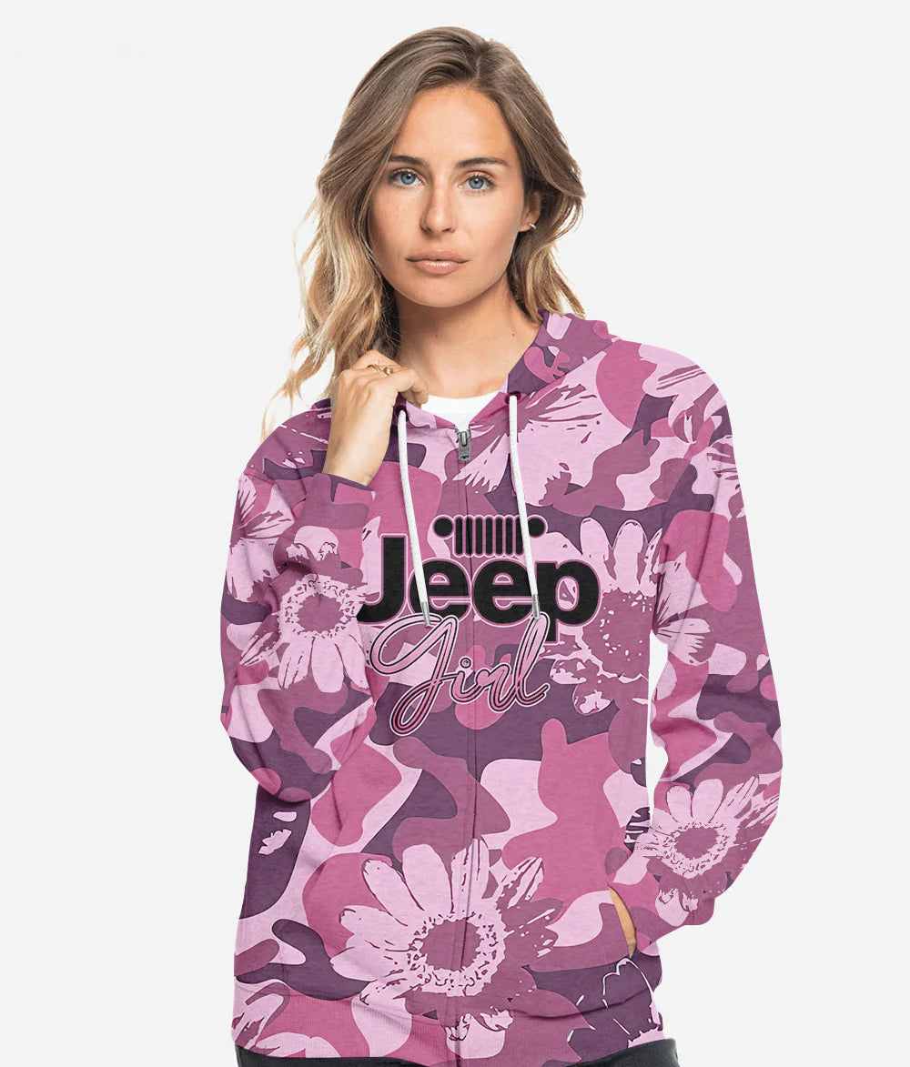 jeep-girl-pink-camo-flower-hoodie