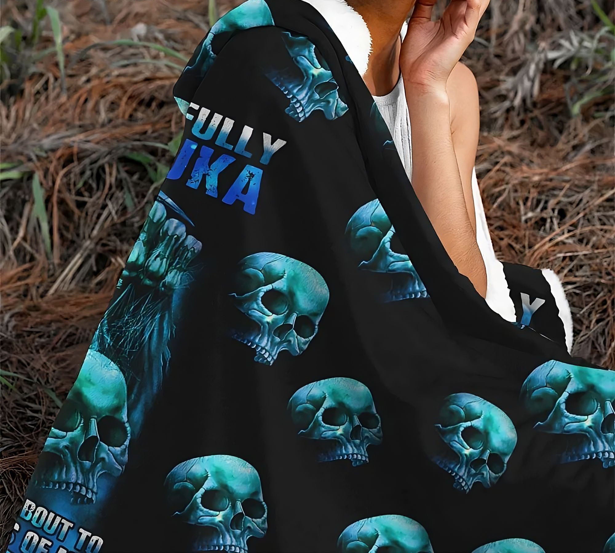 tread-carefully-skull-sherpa-blanket-hoodie-wearable-blanket-hoodie