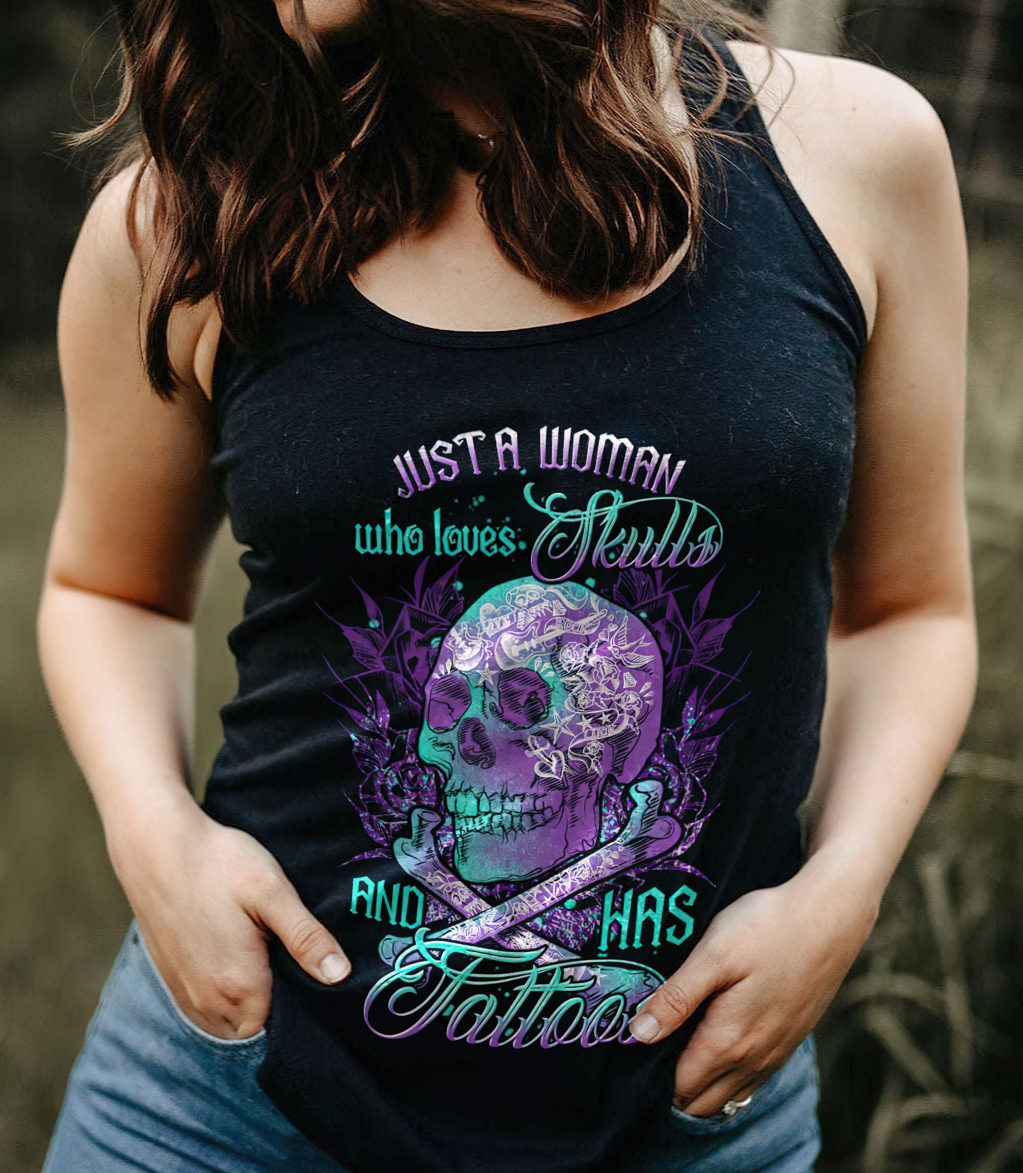 just-a-woman-who-loves-skulls-and-has-tattoos-all-over-print-tank-top