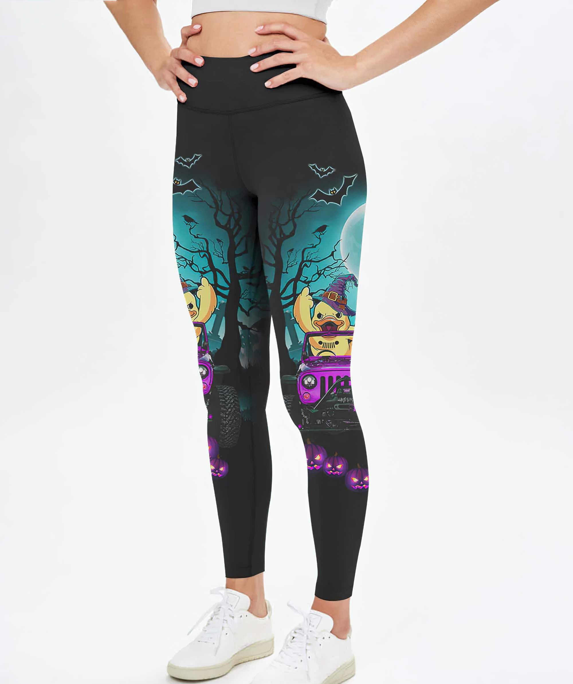 all-i-want-for-halloween-duck-jeep-halloween-leggings