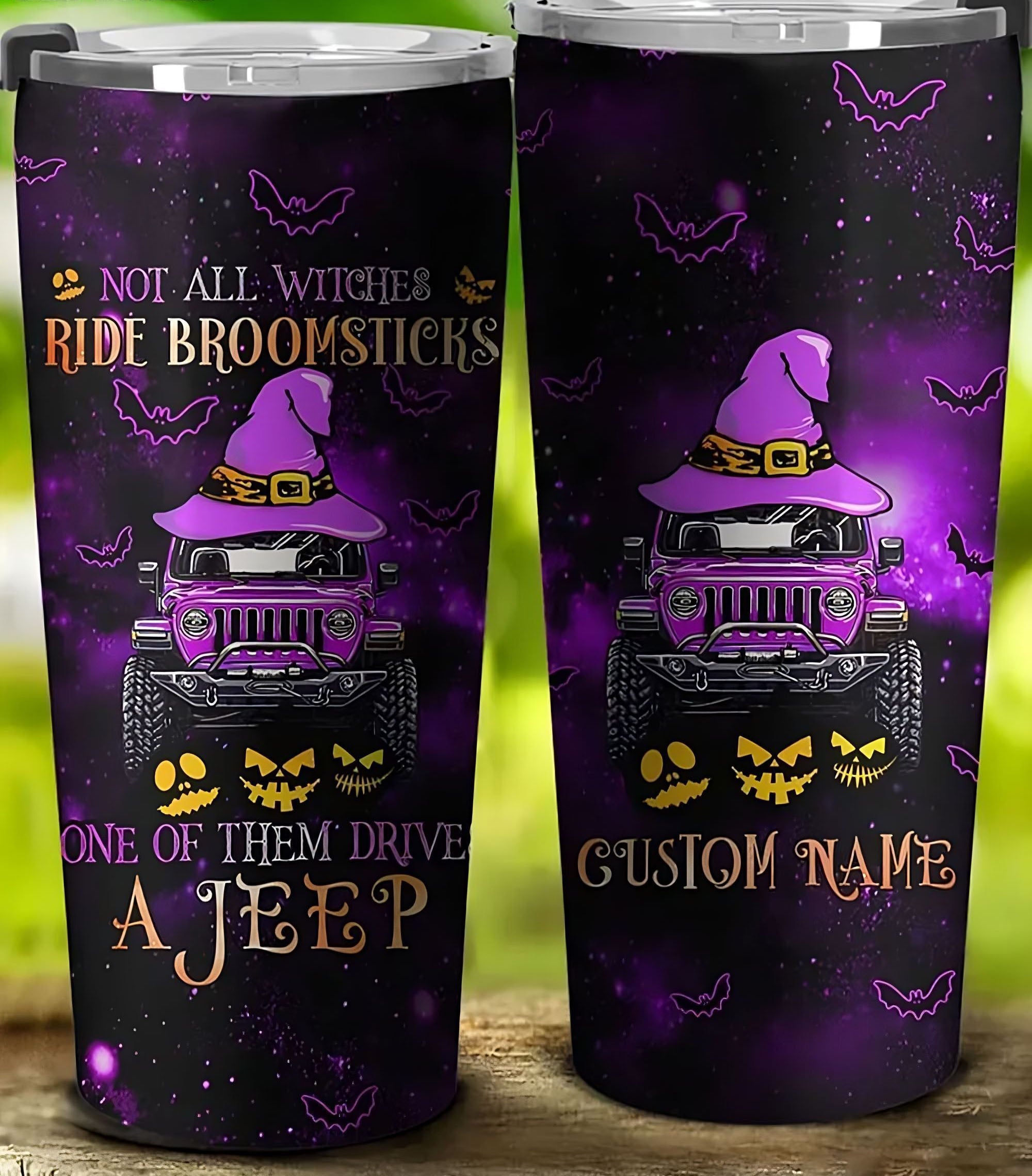 personalized-not-all-witches-ride-broomsticks-tumbler