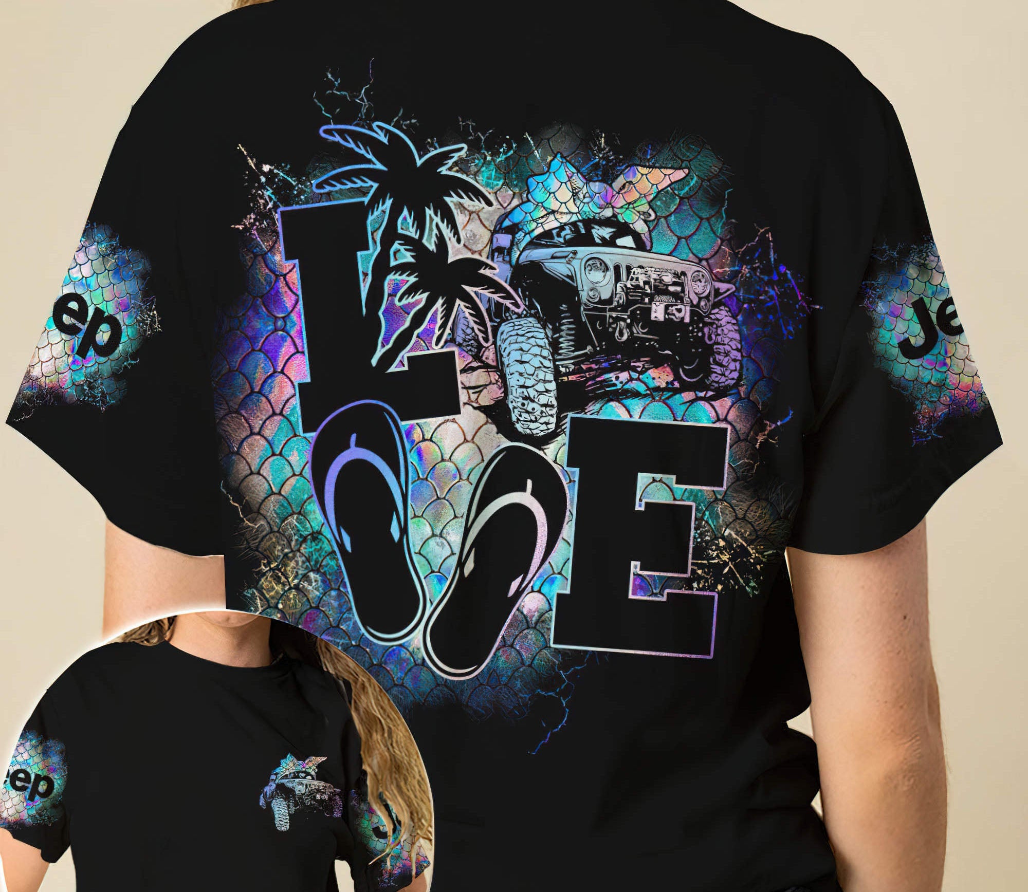 love-jeep-mermaid-t-shirt