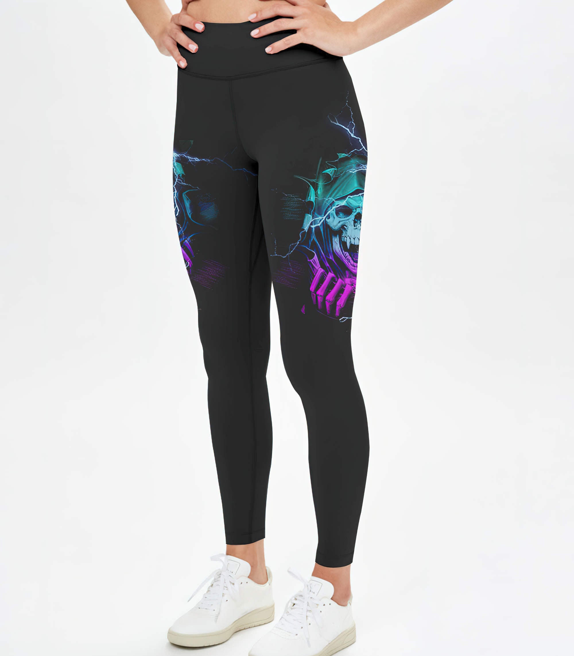 always-a-strong-woman-vampire-skull-all-over-print-leggings