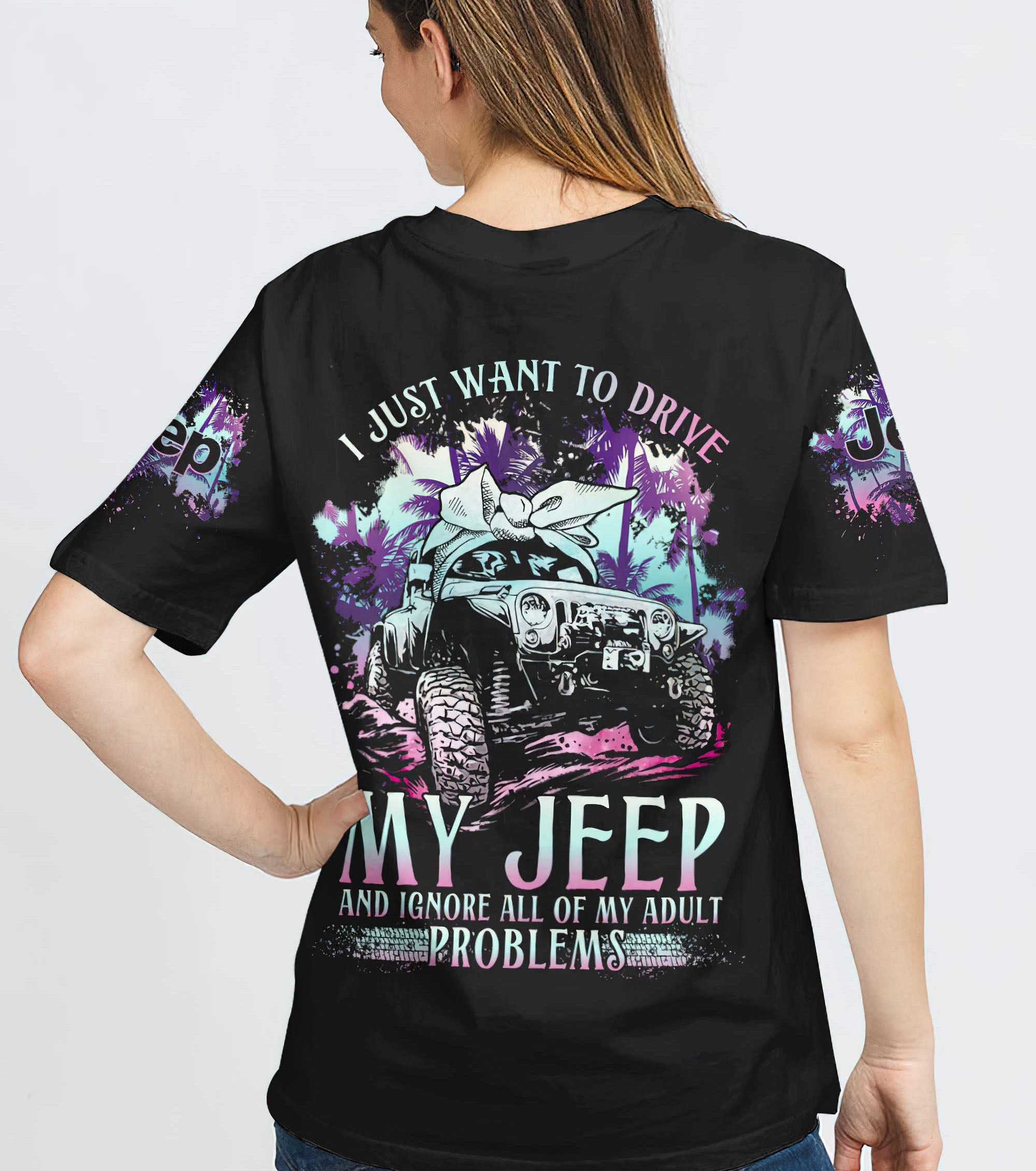 i-just-want-to-drive-my-jeep-palm-tree-t-shirt