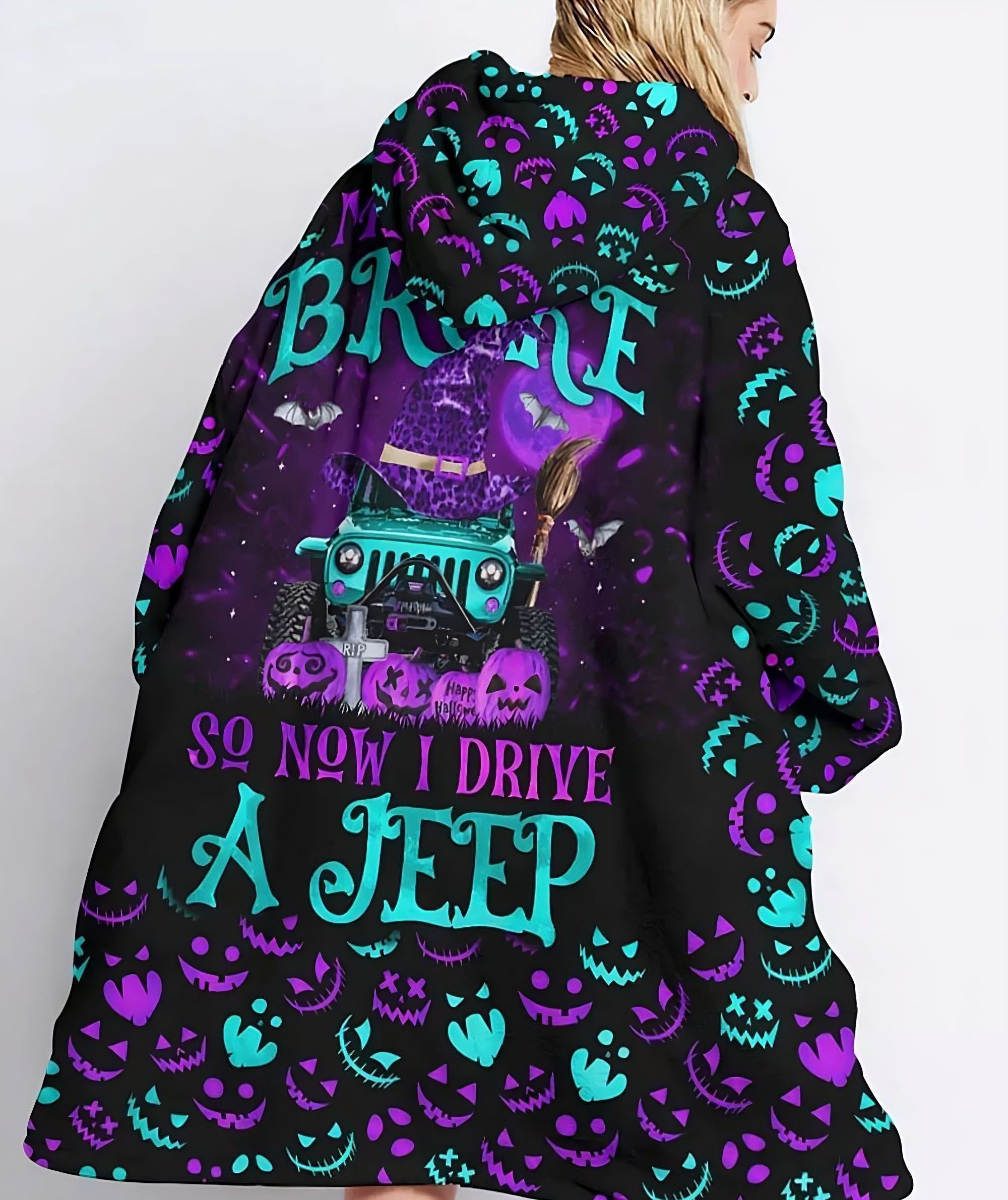 my-broom-broke-purple-jeep-sherpa-blanket-hoodie