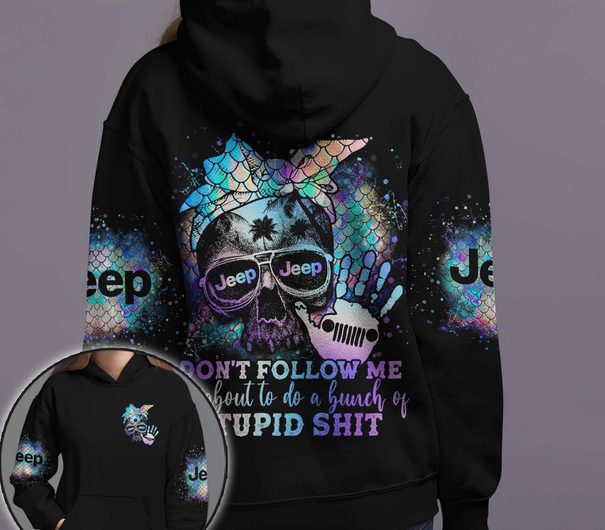 dont-follow-me-mermaid-skull-jeep-hoodie