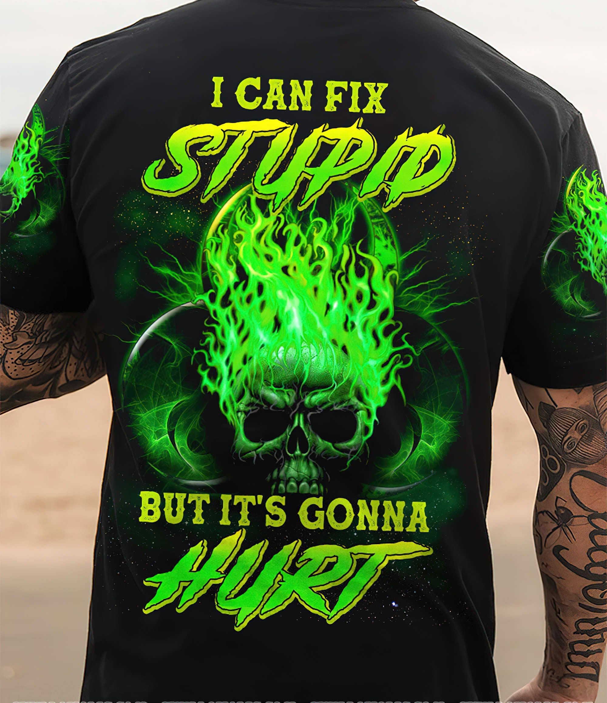 i-can-fix-stupid-fire-skull-all-over-print-t-shirt