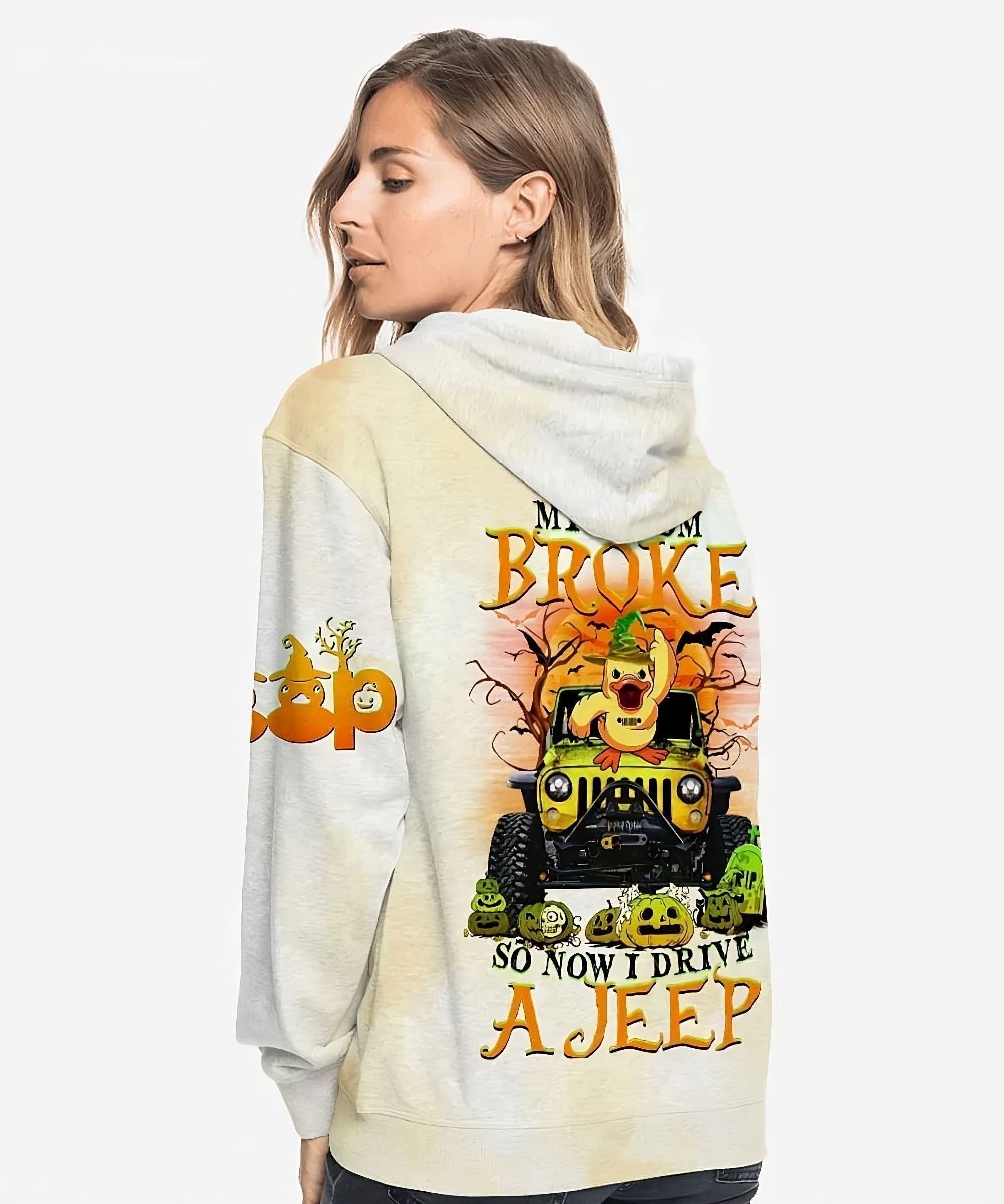 my-broom-broke-duck-jeep-hoodie