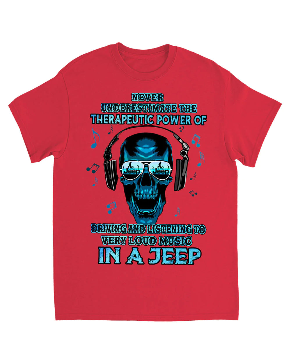 loud-music-in-a-jeep-skull-t-shirt