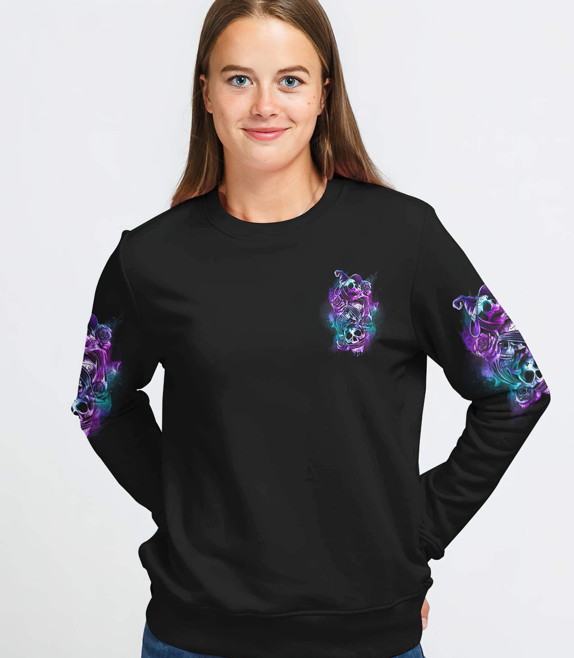 stuck-between-3-skulls-rose-all-over-print-sweatshirt