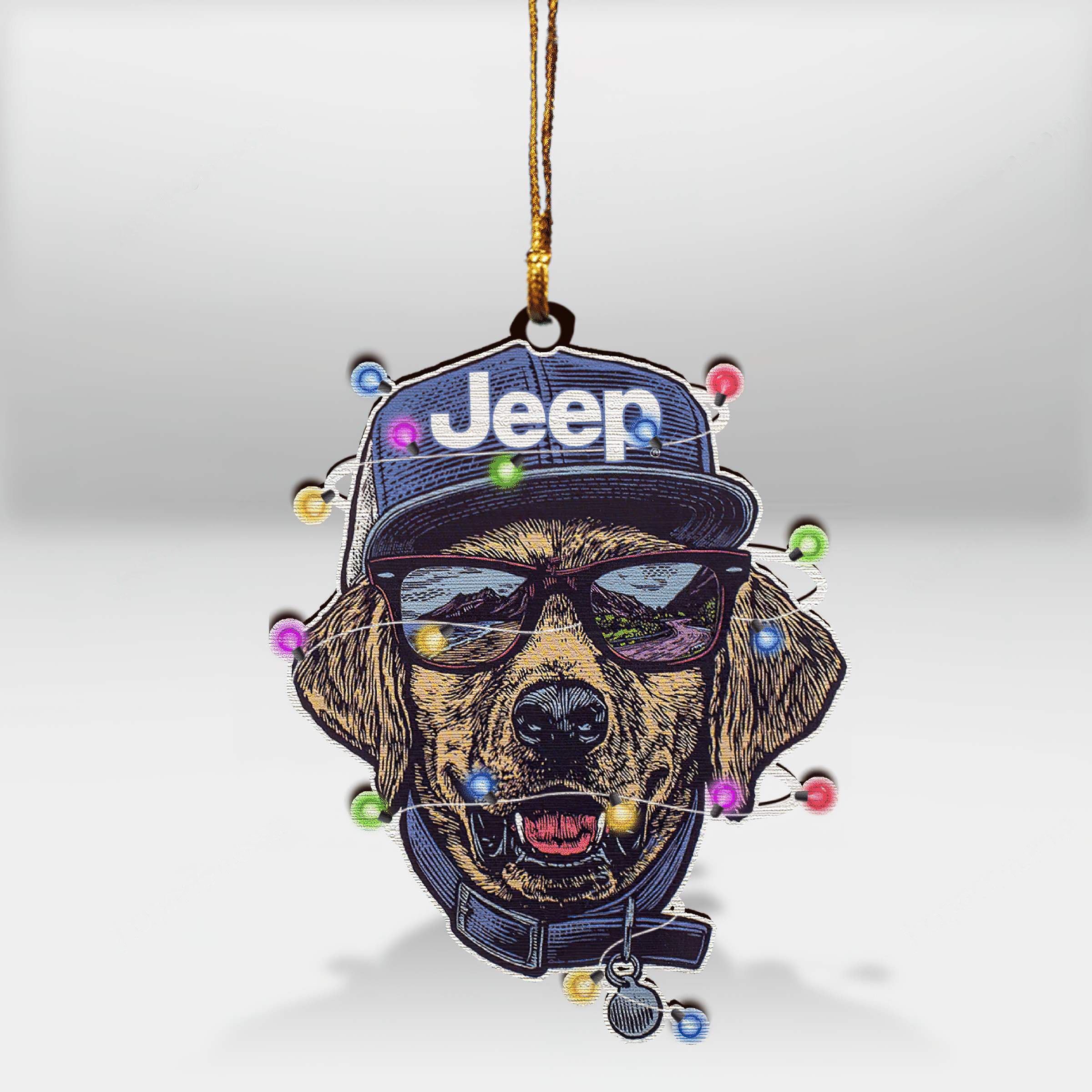 gloden-jeep-christmas-ornaments