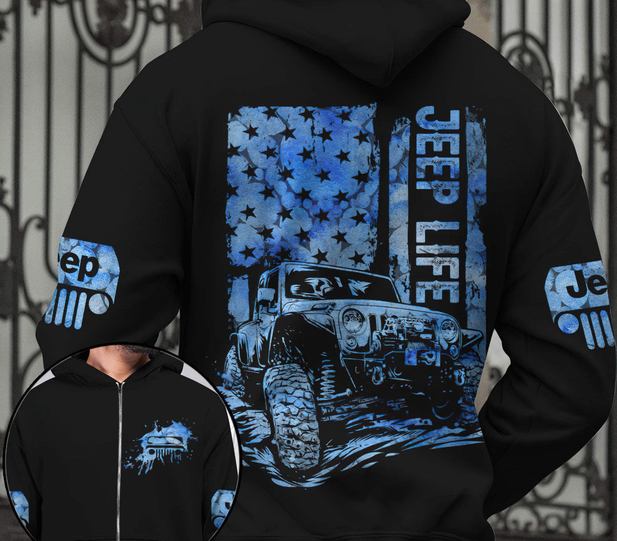 jeep-life-flag-blue-hoodie